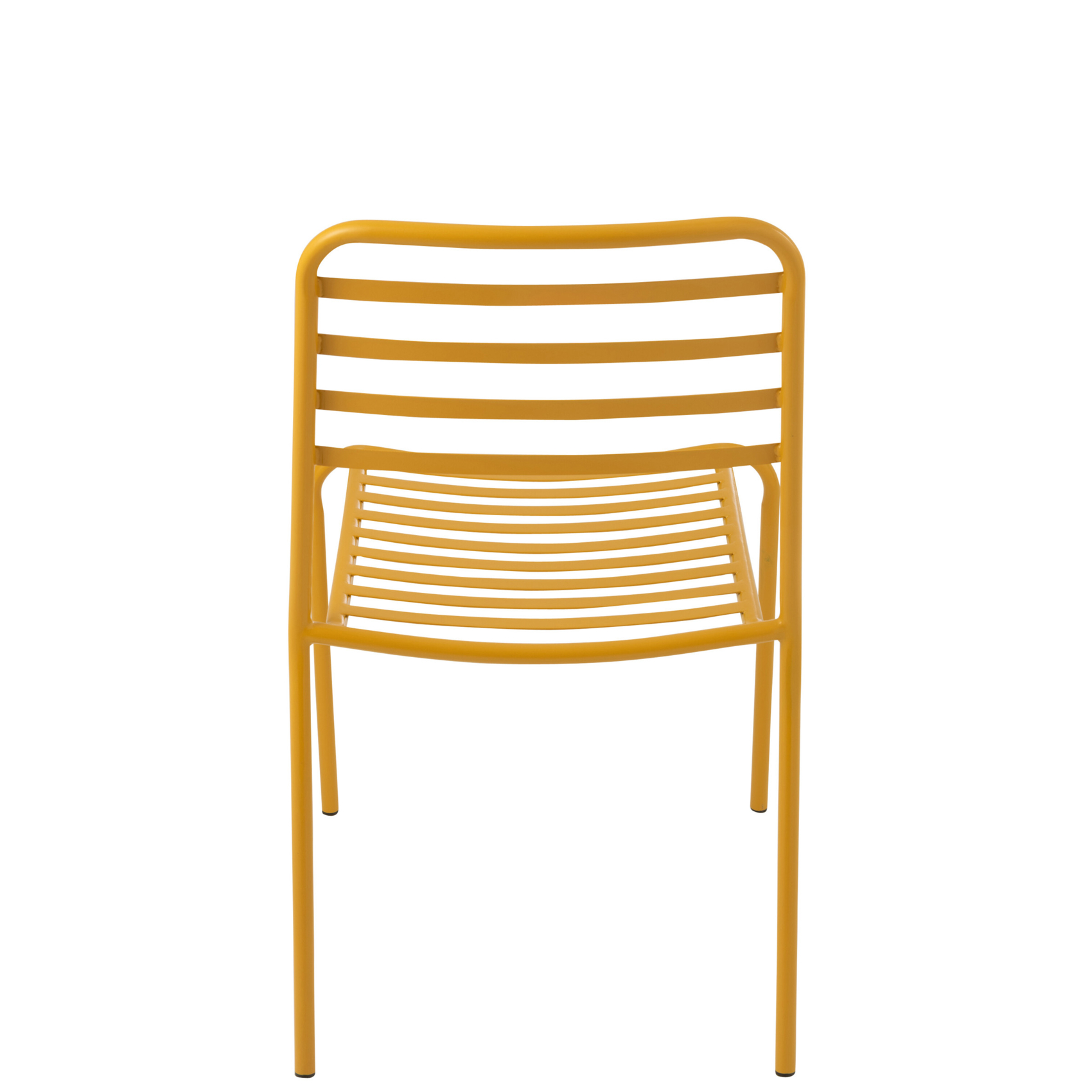 Chaise de jardin en métal avec dossier à lattes — vue 4