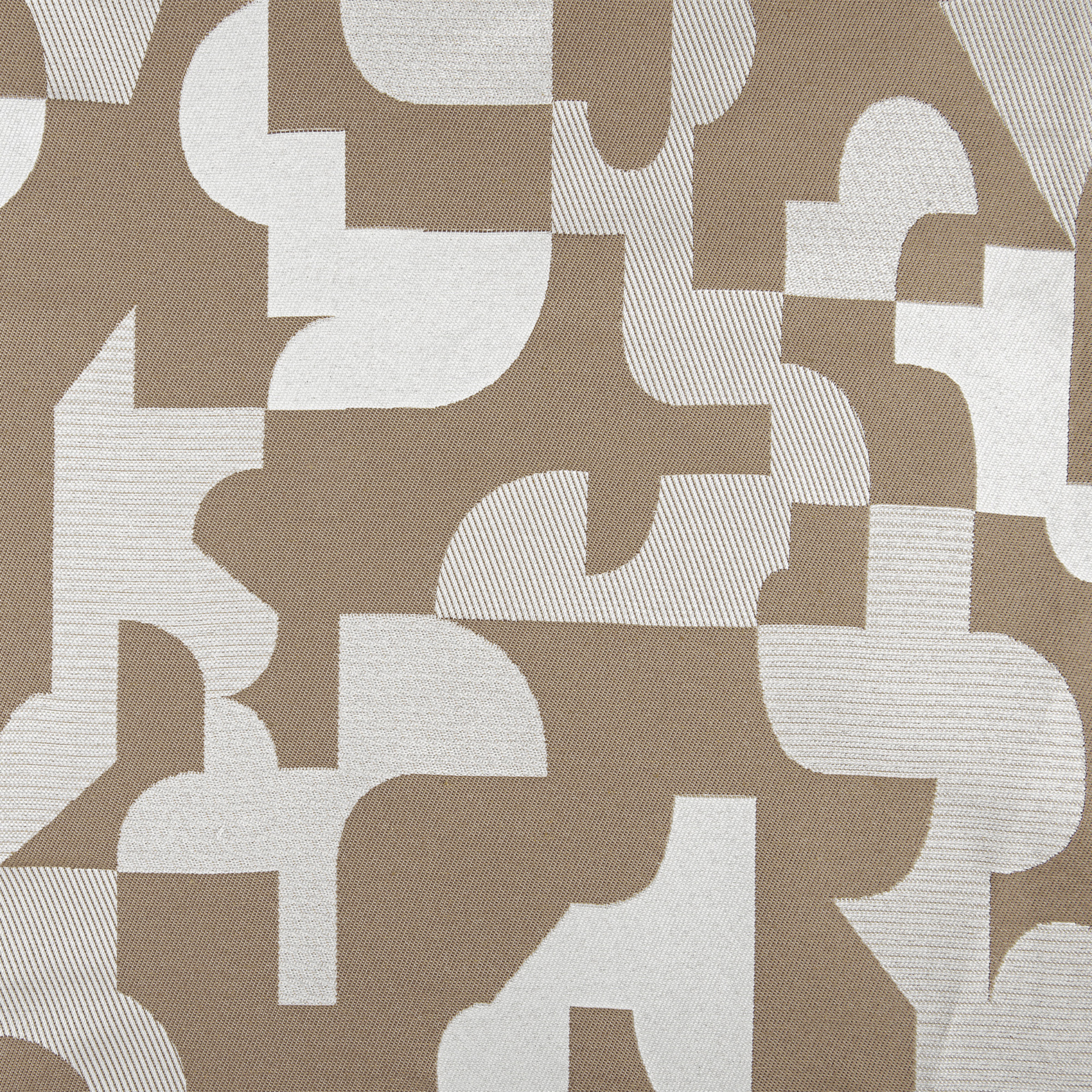 Coussin jacquard géométrique texturé rétro — vue 5