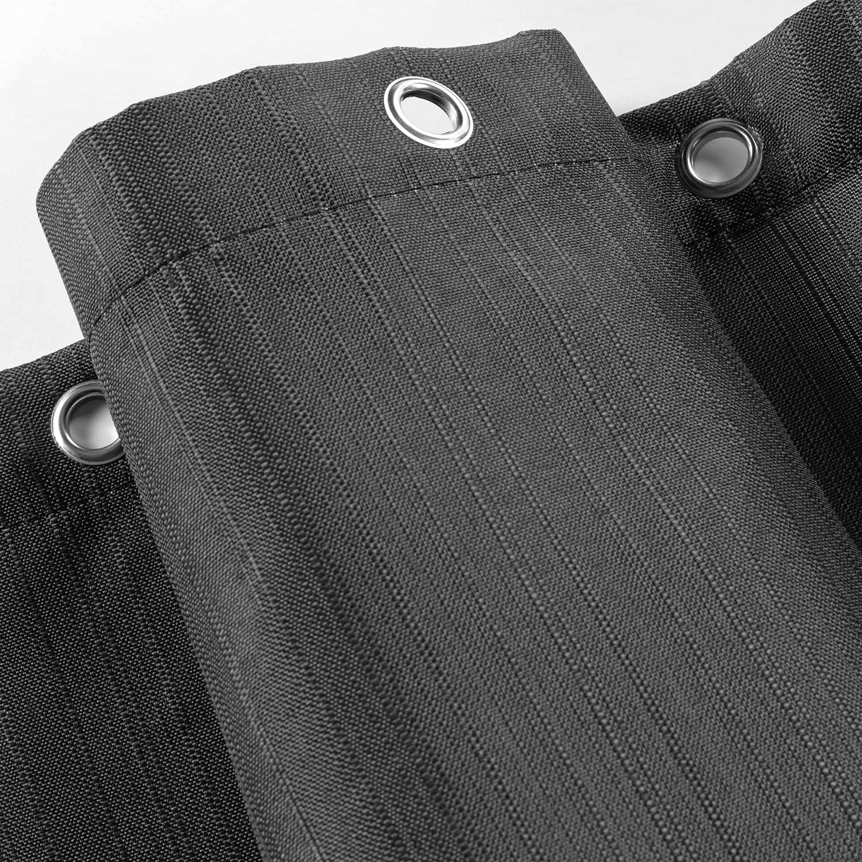 Rideau de douche uni avec crochets — vue 5