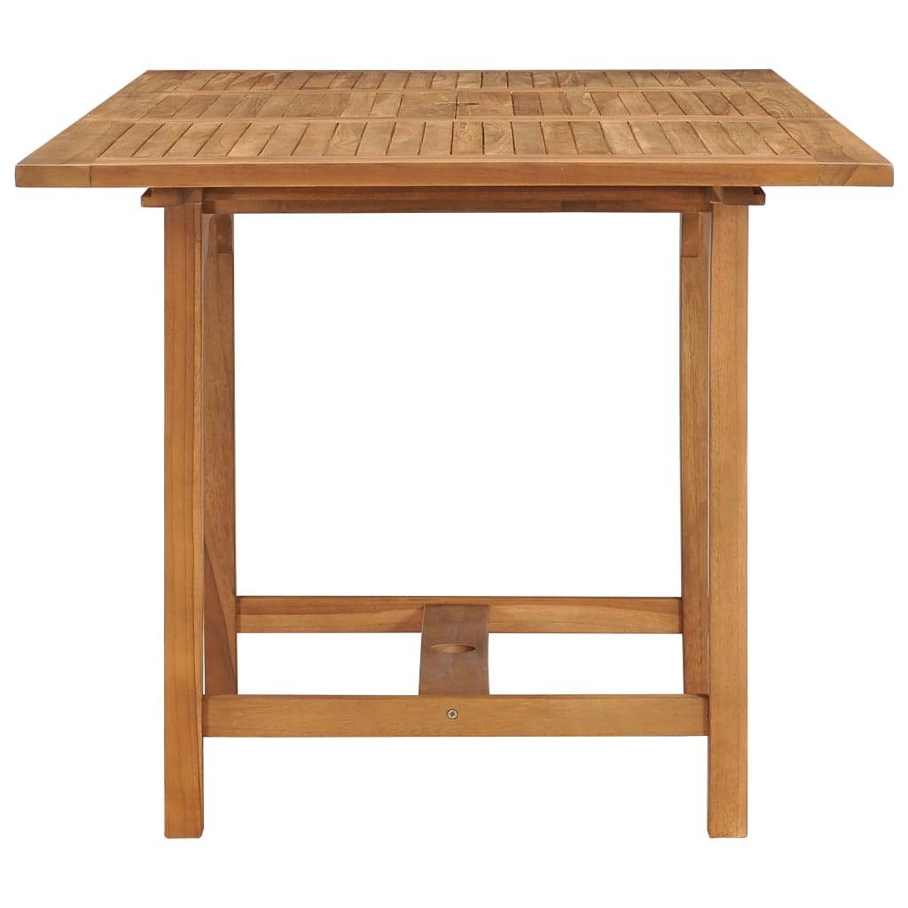 Table de jardin extensible en teck — vue 4