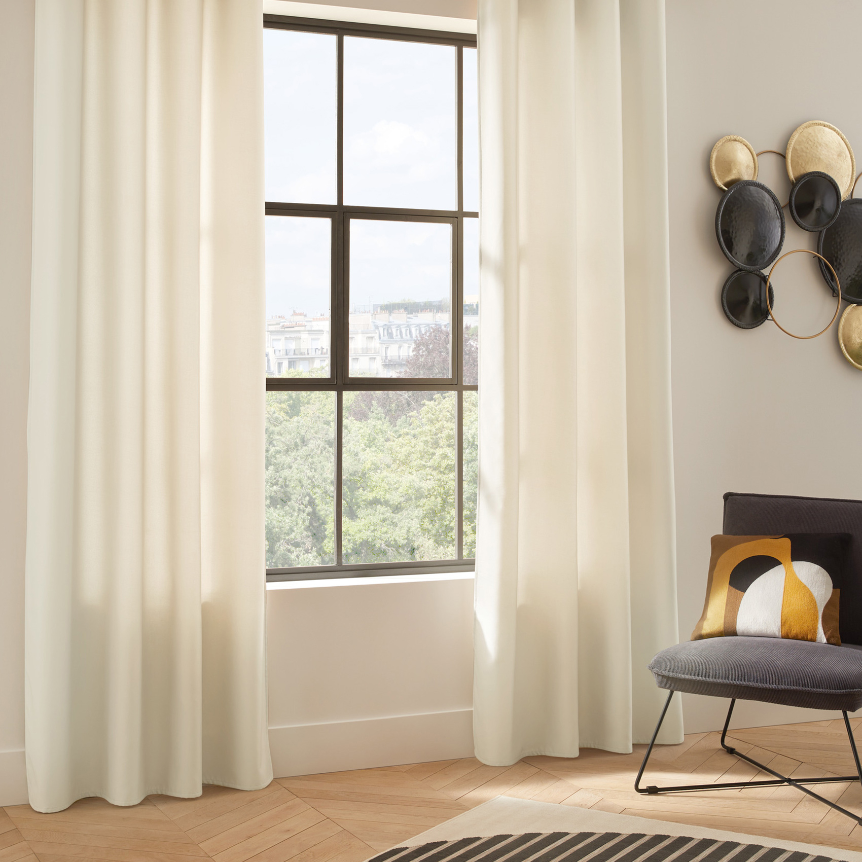 Rideau à oeillets isolant thermique avec doublure polaire — vue 5