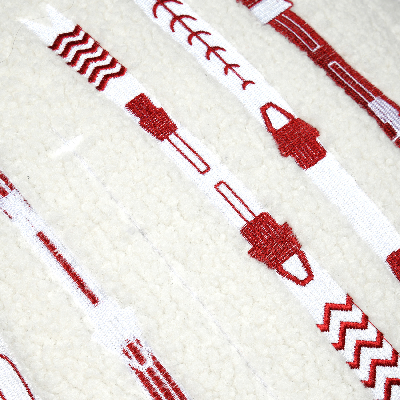 Coussin décoratif effet bouclette style montagne — vue 6