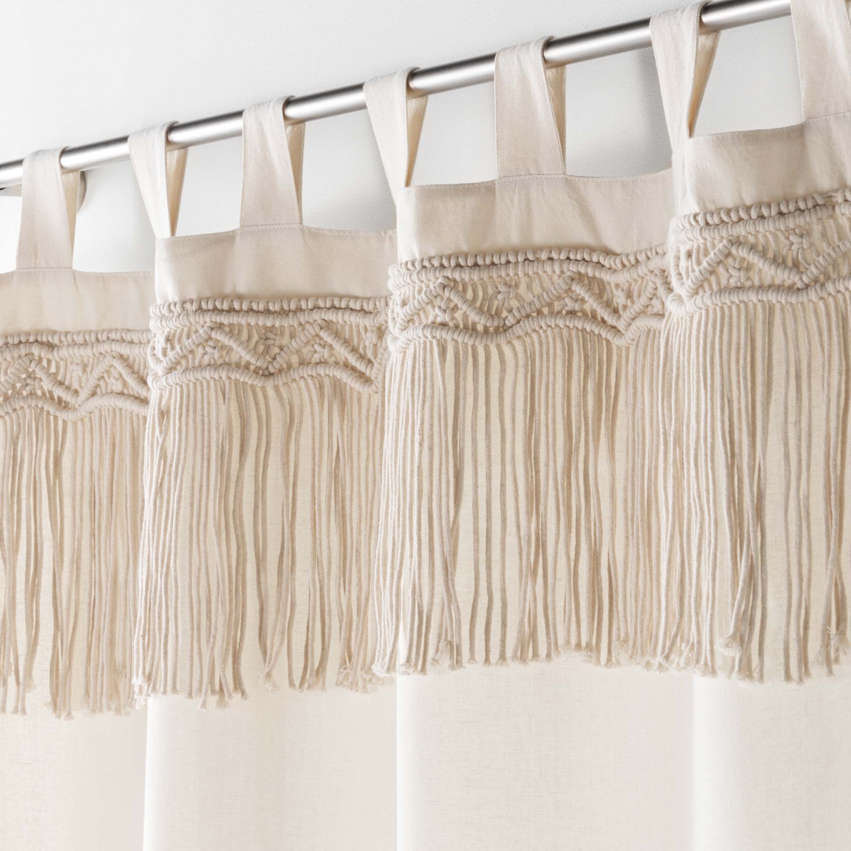 Rideau à passants en macramé — vue 3