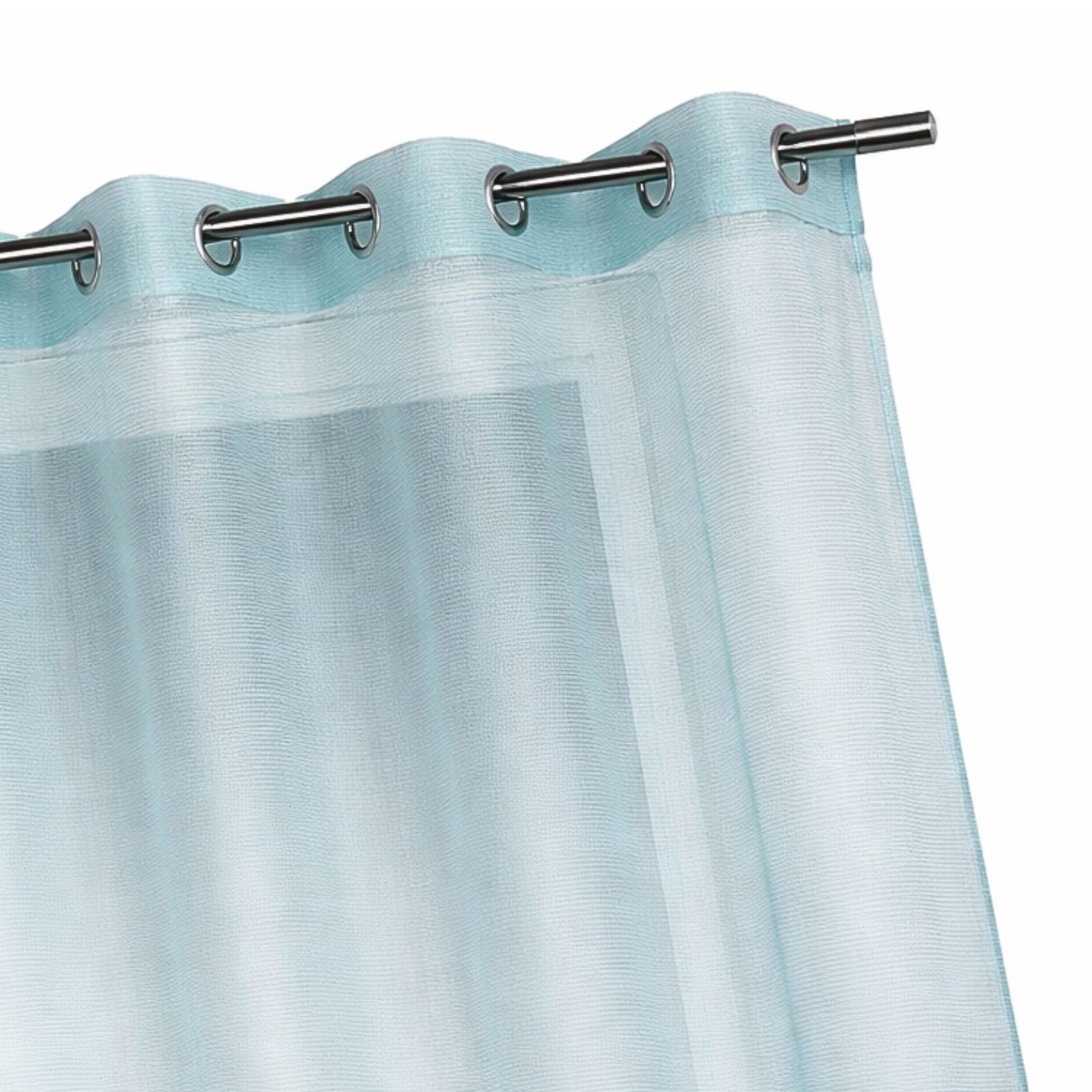 Voilage organza à fines rayures horizontales — vue 3