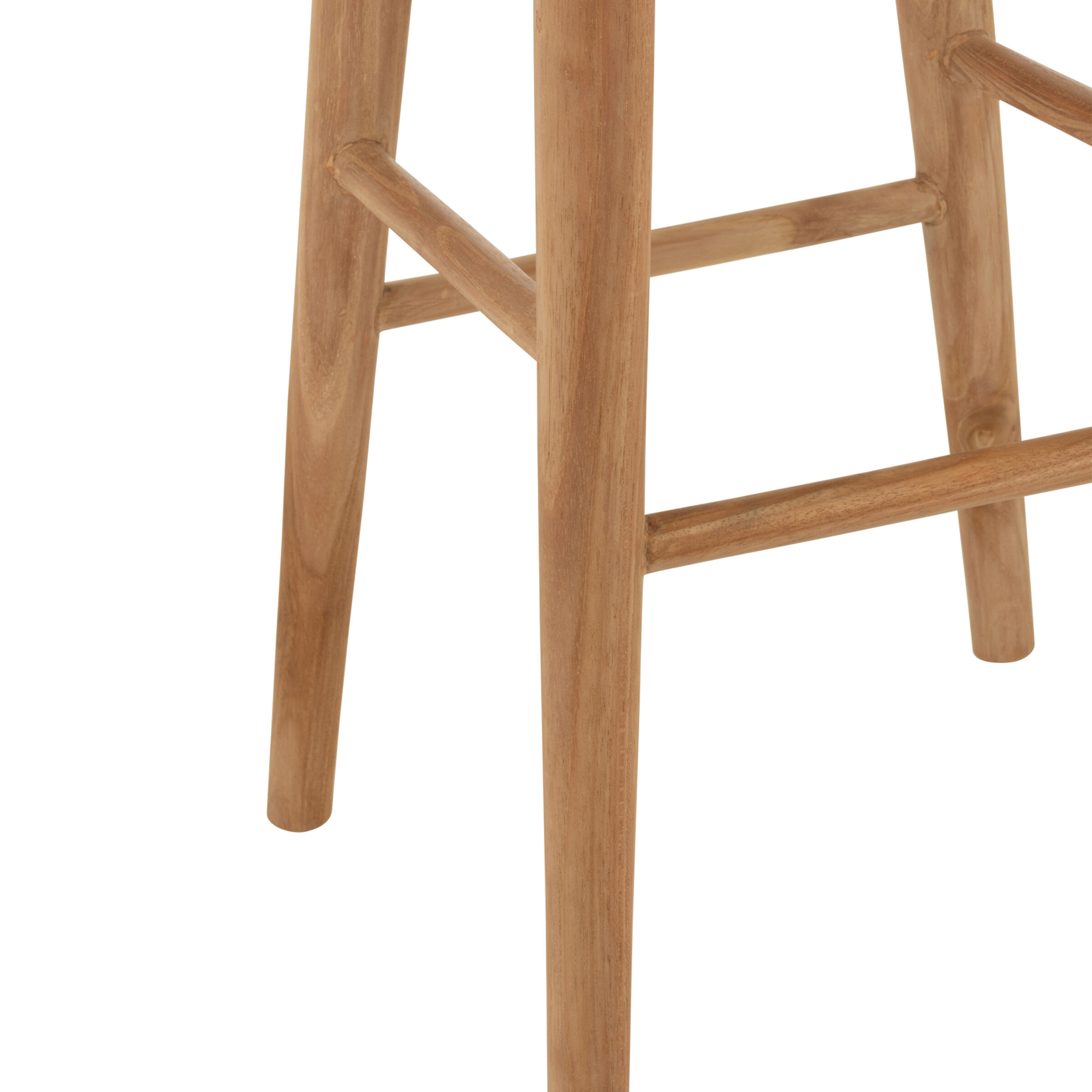 Tabouret de bar en teck design — vue 4