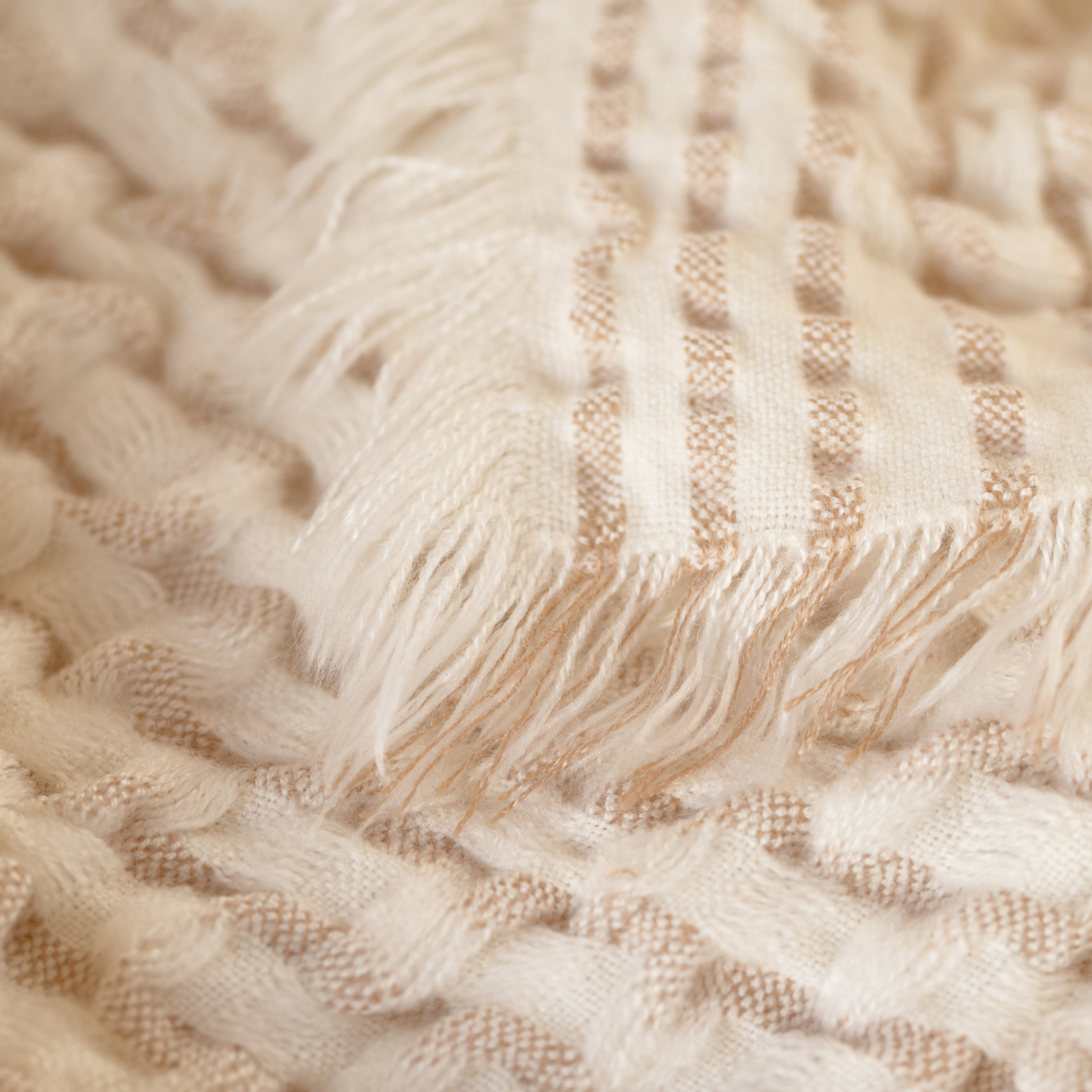 Plaid doux effet gaufré — vue 4