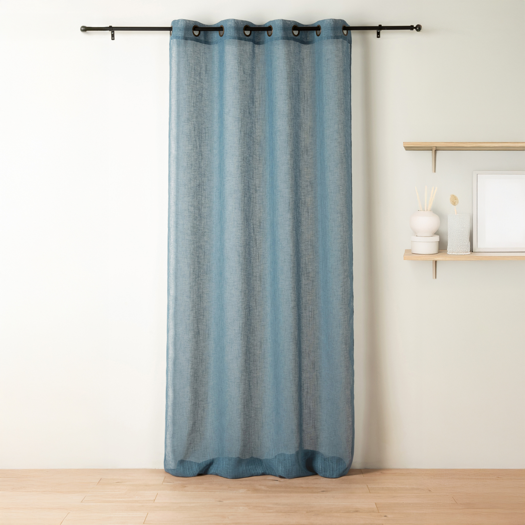 Voilage à oeillets tamisant à fil flammé — vue 6