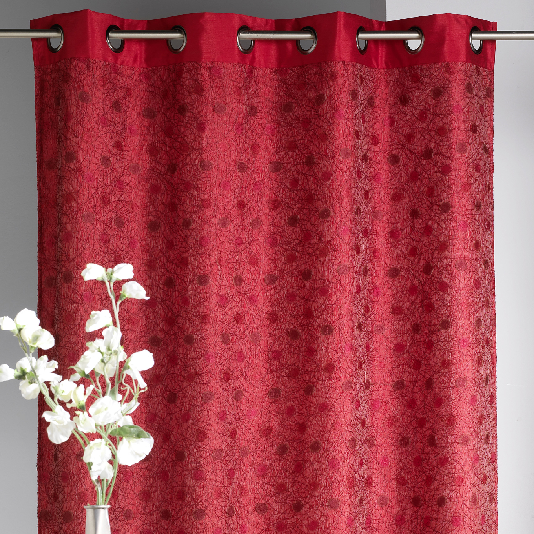 Rideau ameublement en Shantung doublé Fantaisie — vue 3