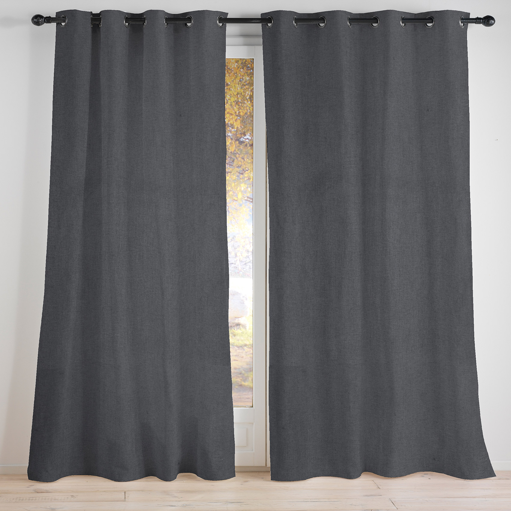 Rideau 100 % occultant uni et coloré — vue 4