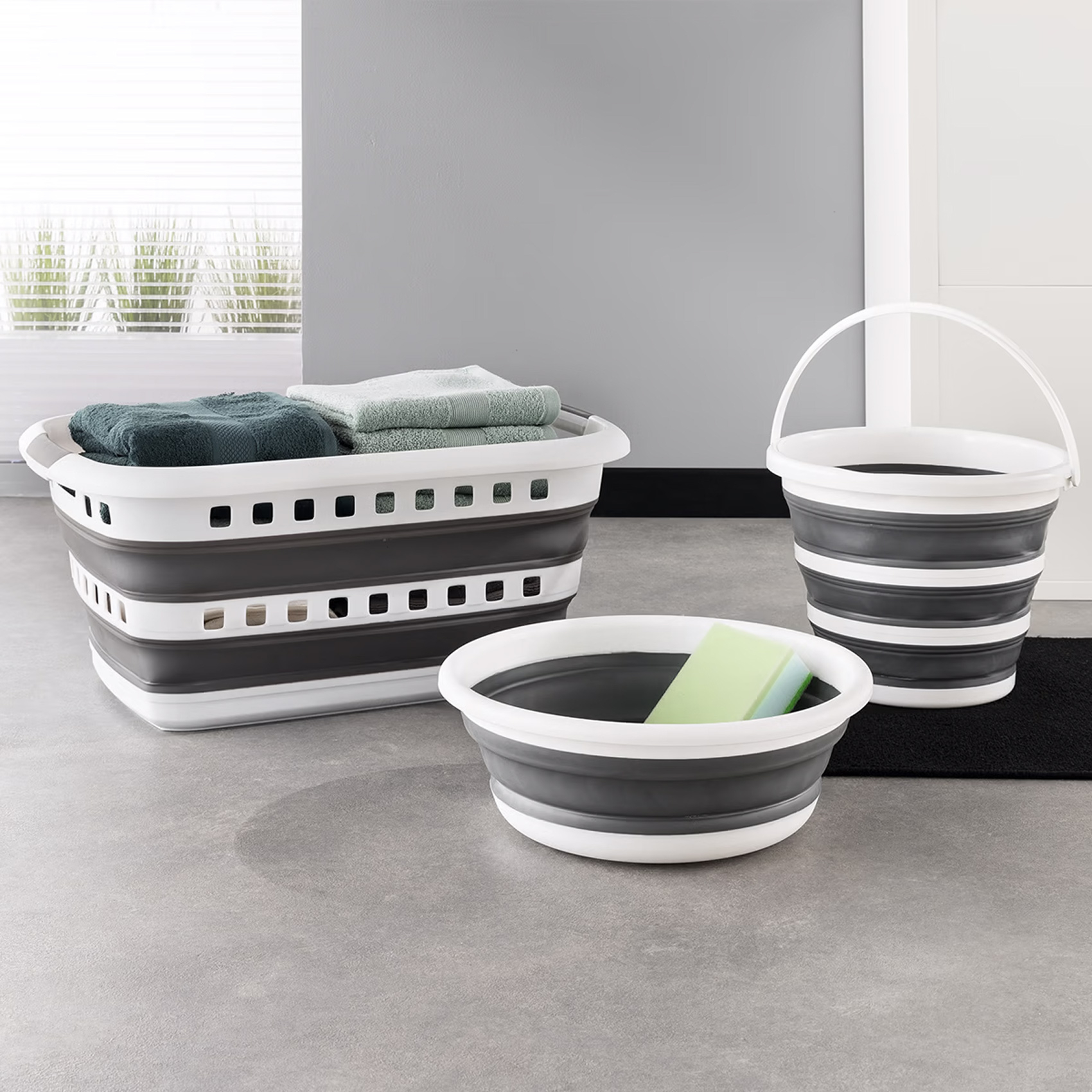 Panier à linge rétractable 45L — vue 5
