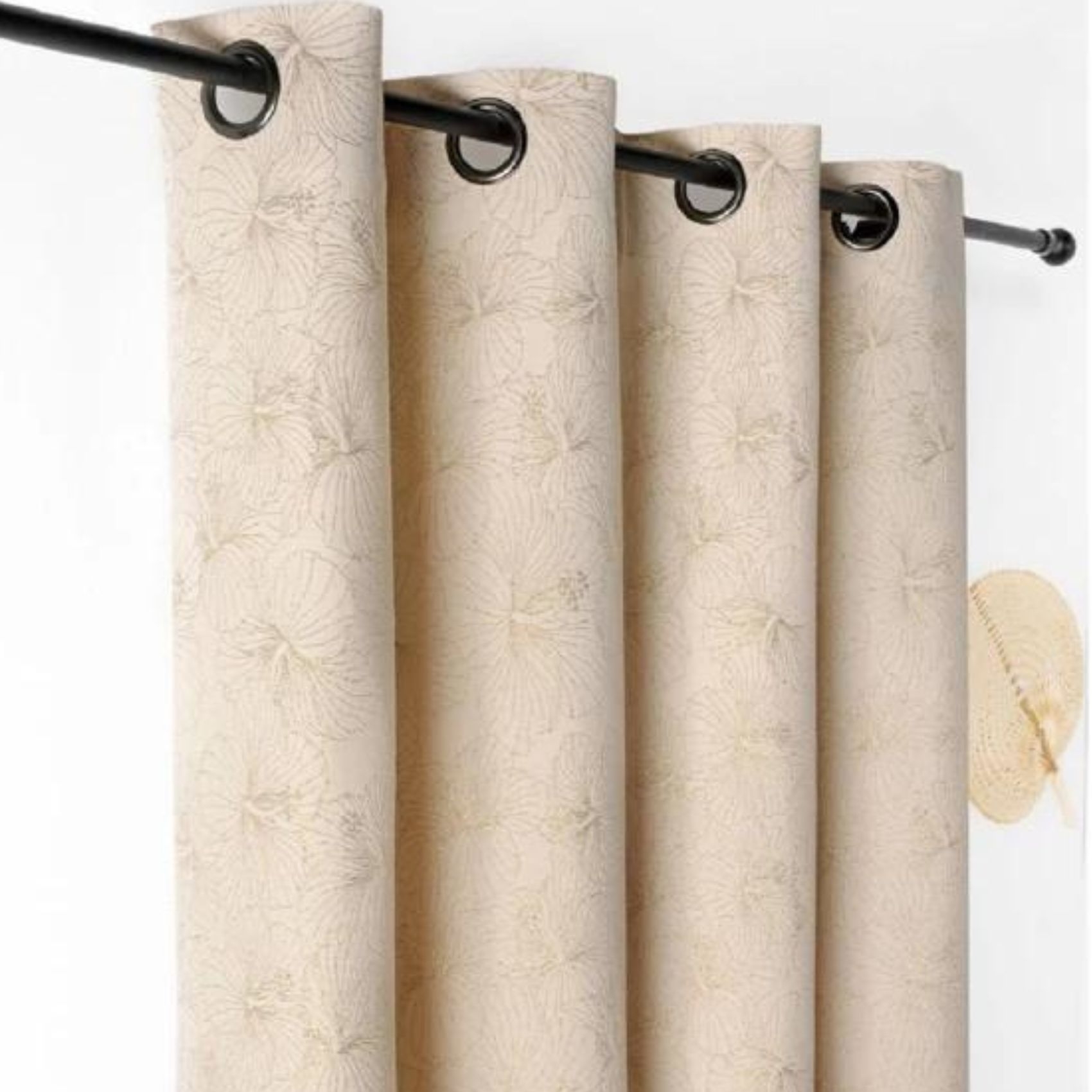 Rideau tamisant aux fleurs d'hibiscus — vue 5