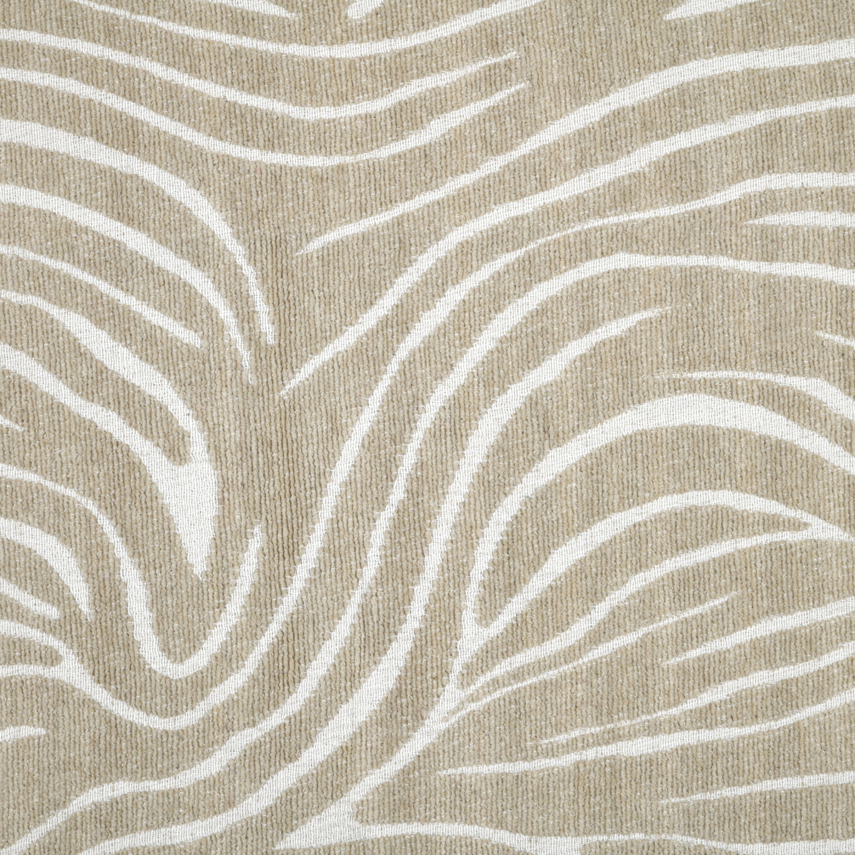 Plaid en polycoton à motif félin et franges — vue 3