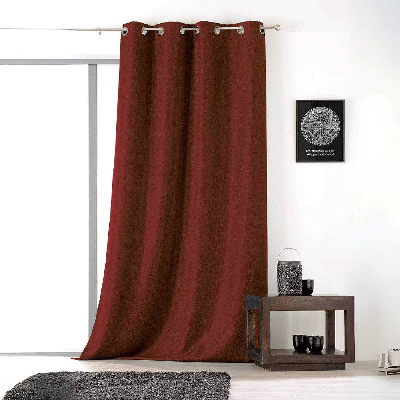 Rideau uni avec oeillets — vue 5