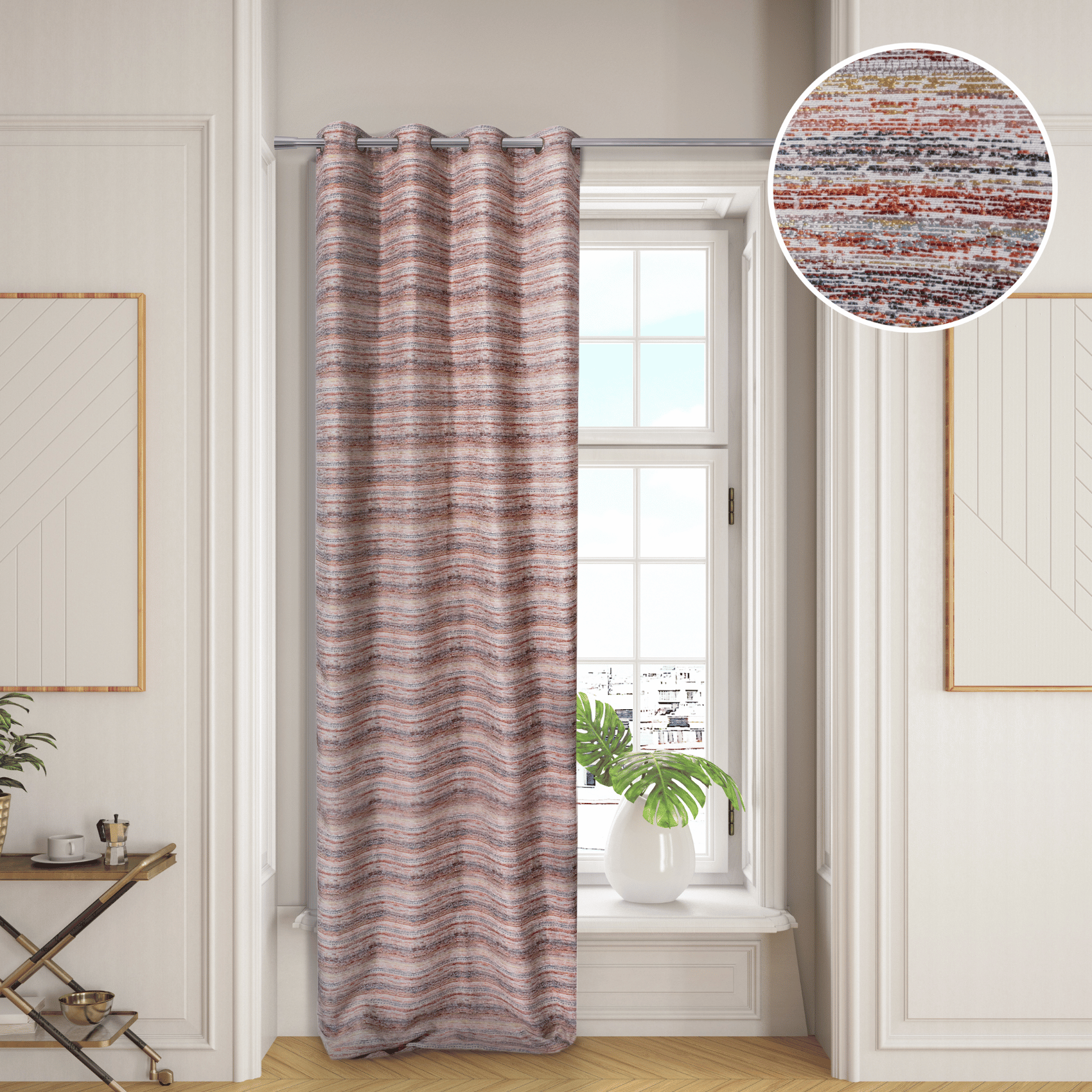 Rideau à rayures colorées — vue 4