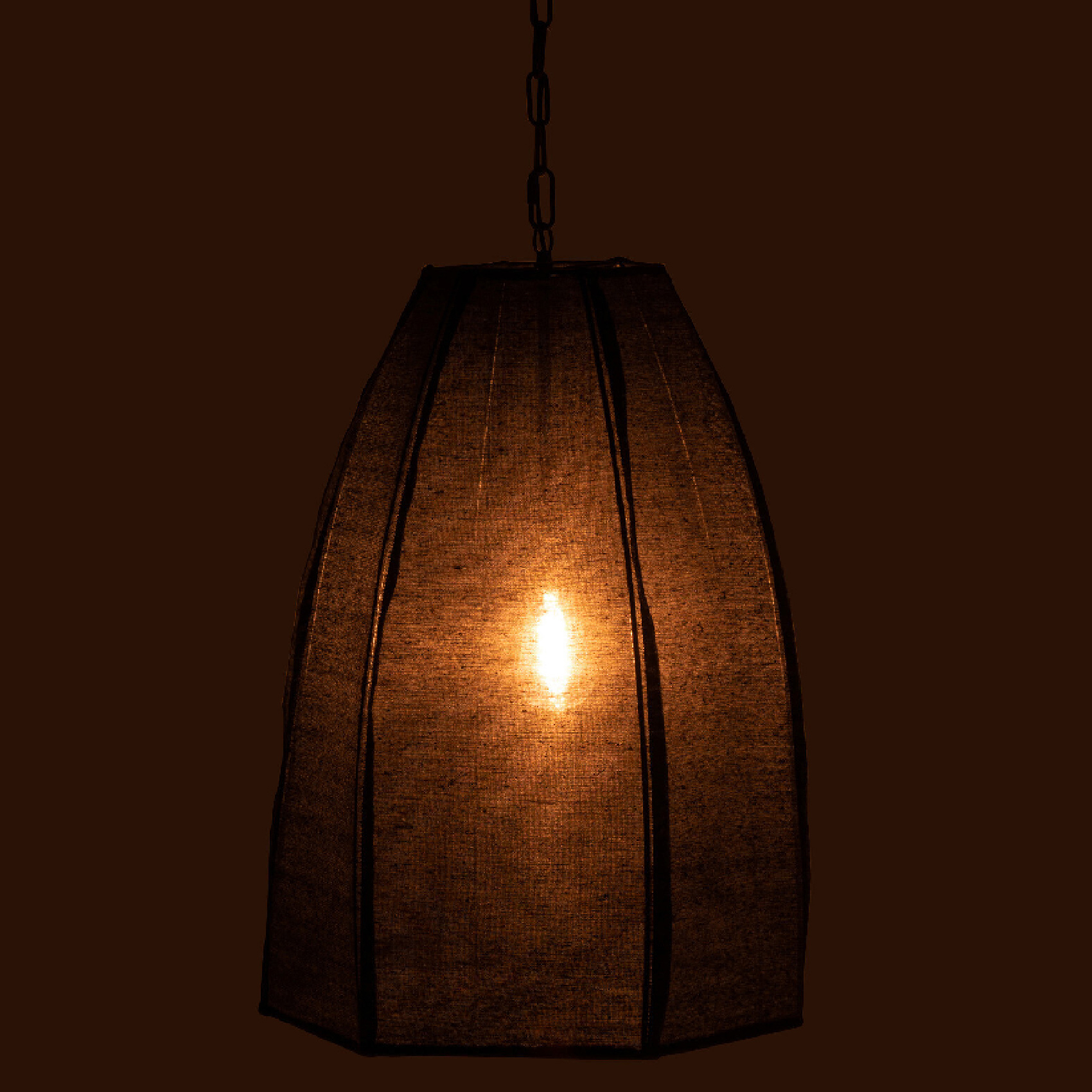 Plafonnier poire en lin — vue 6
