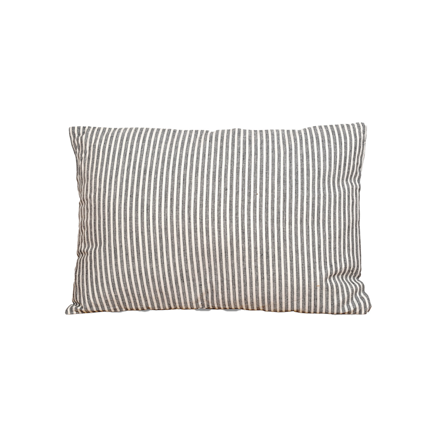 Coussin rayé 100% coton
