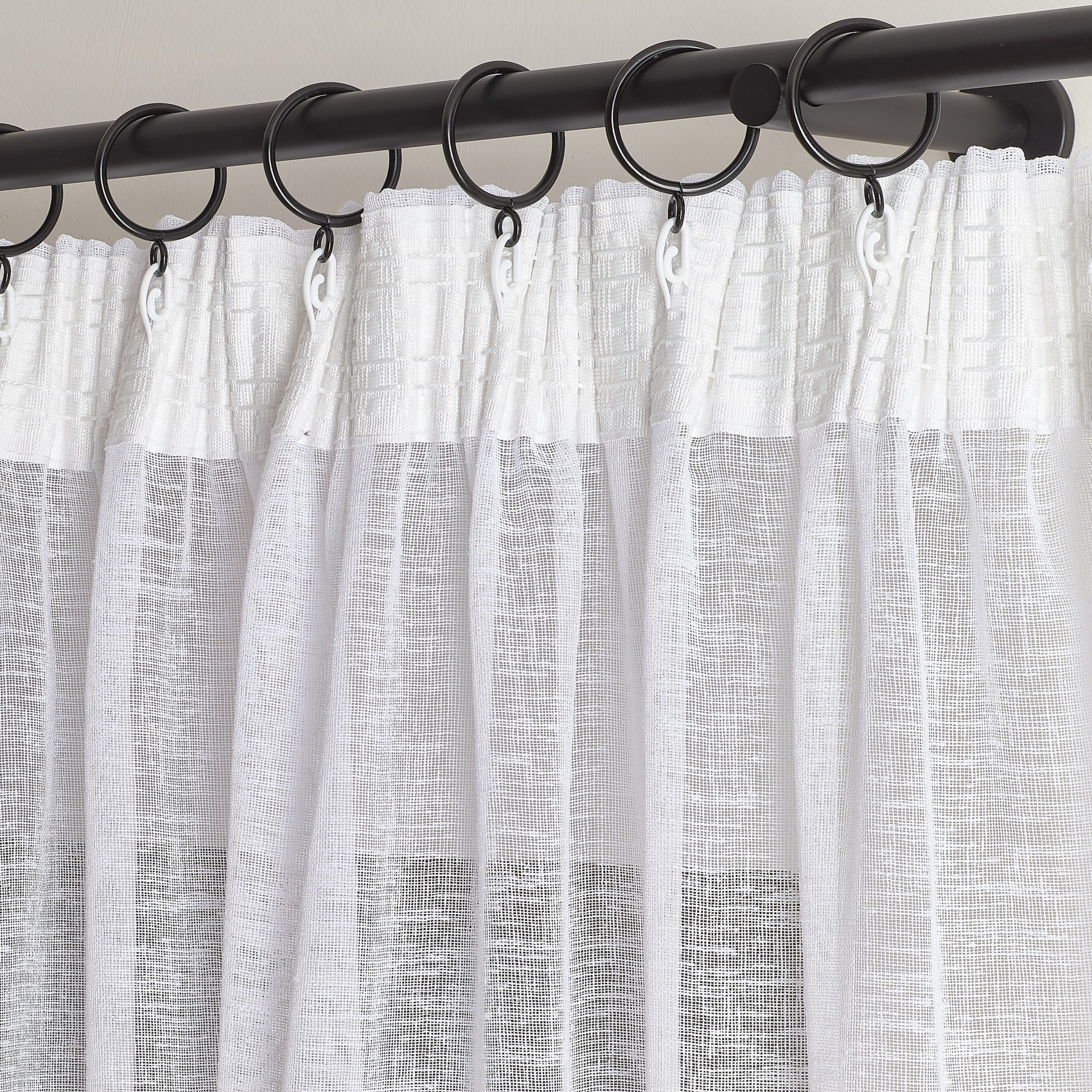 Lot de 10 anneaux 38 mm métalliques pour rideaux à galon fronceur