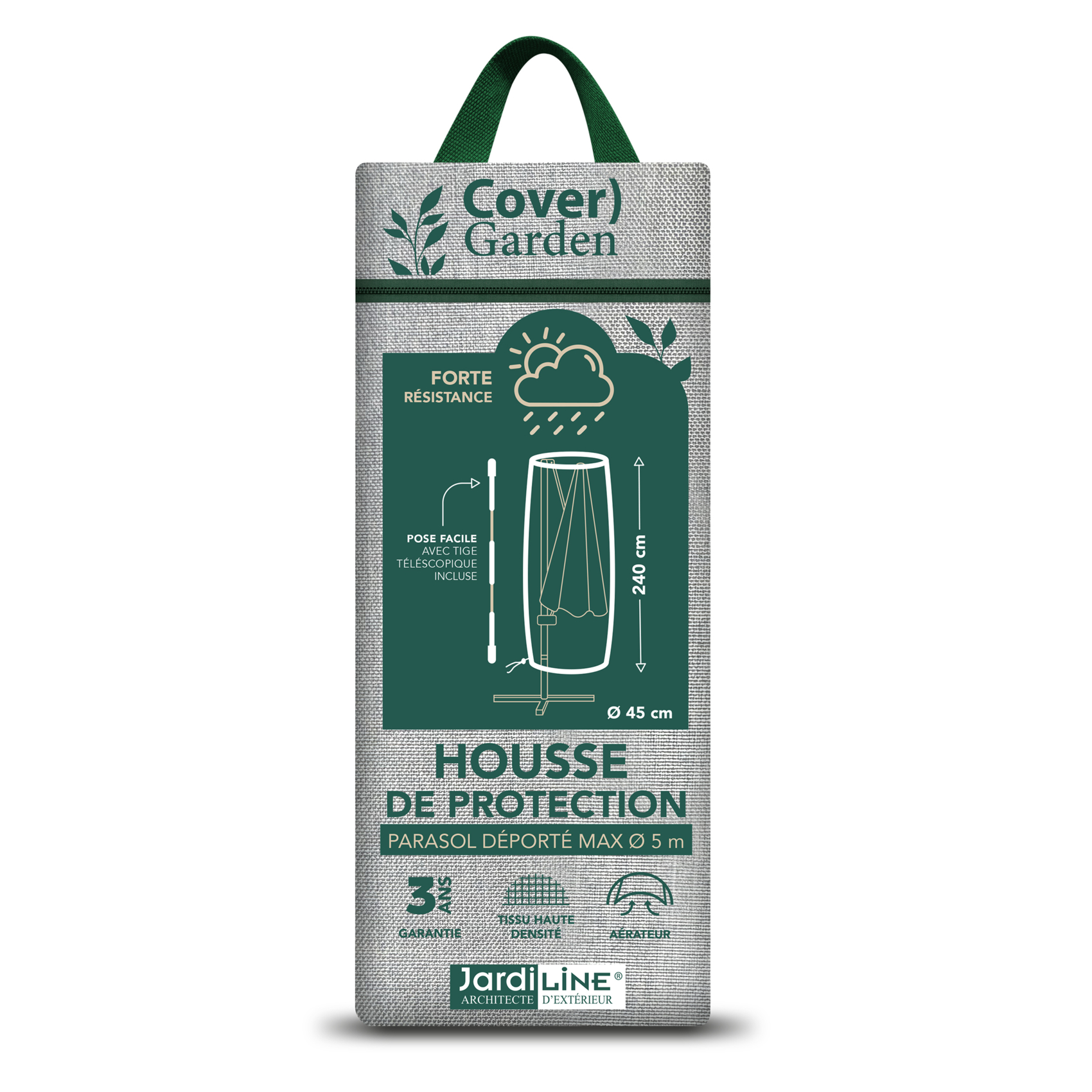 Housse de protection parasol déporté