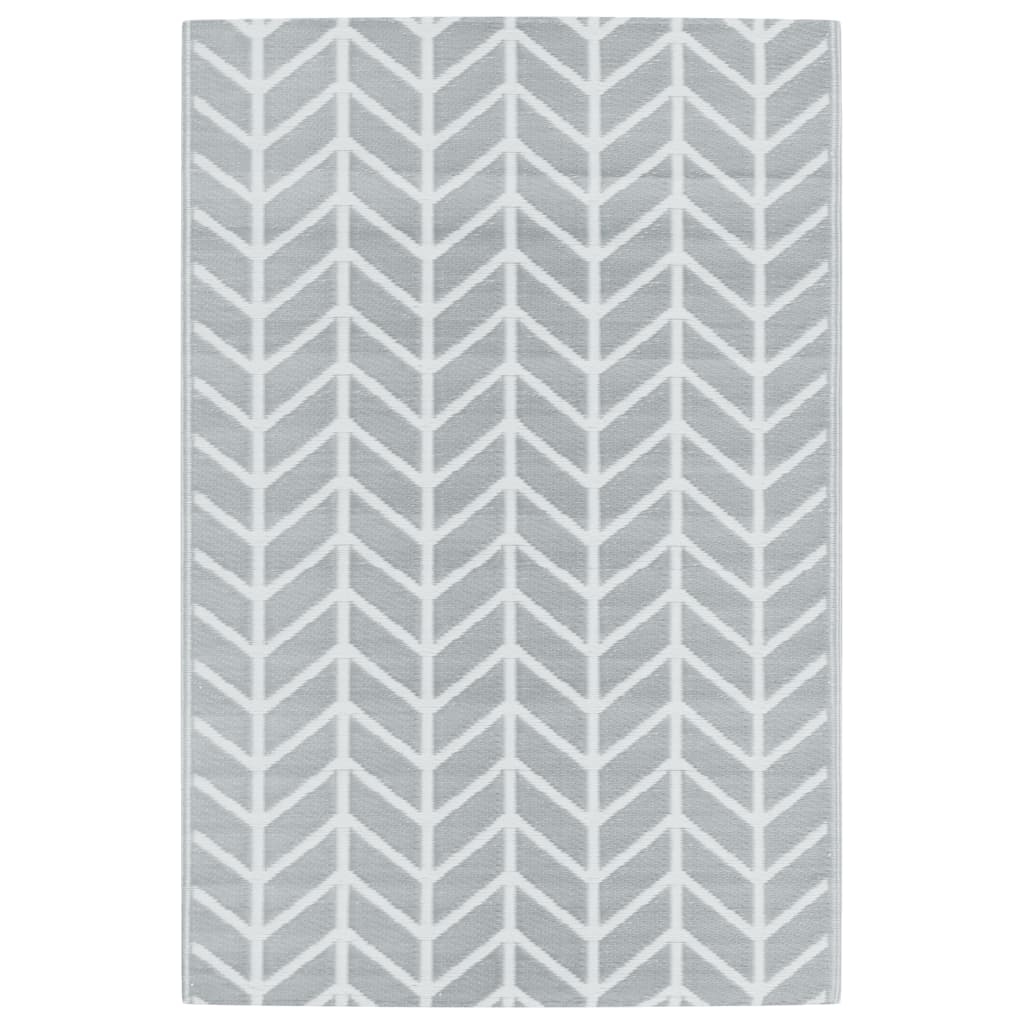 Tapis d’extérieur rectangulaire réversible motif chevrons