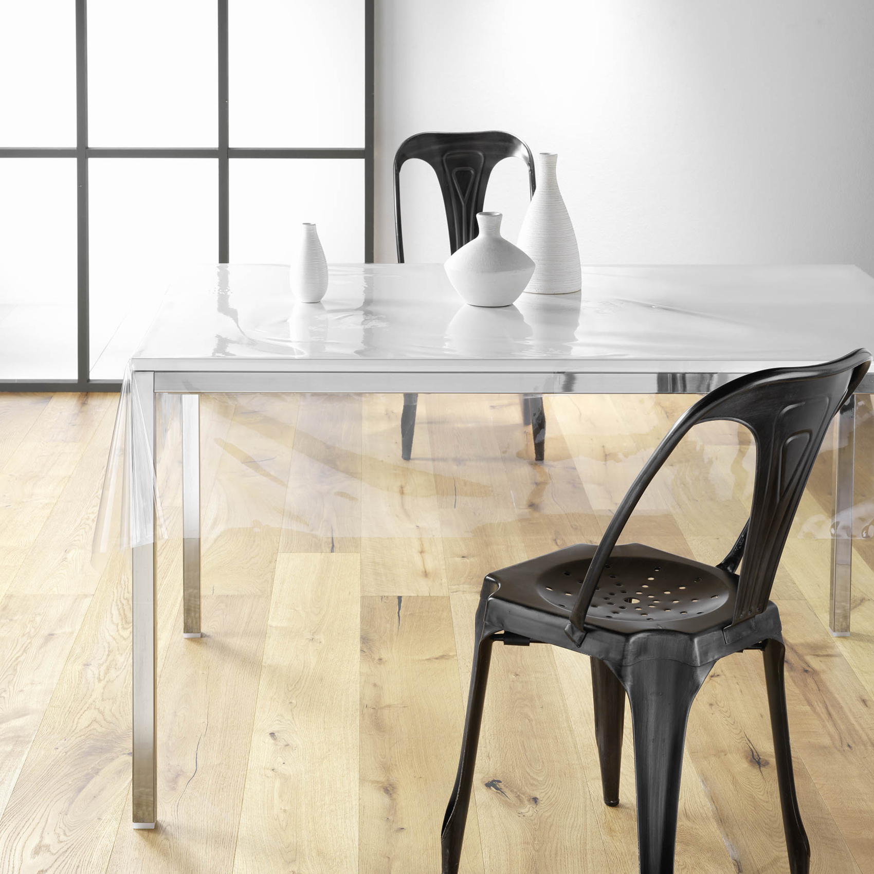 Toile cirée transparente intermédiaire sur mesure 1 mm — vue 6