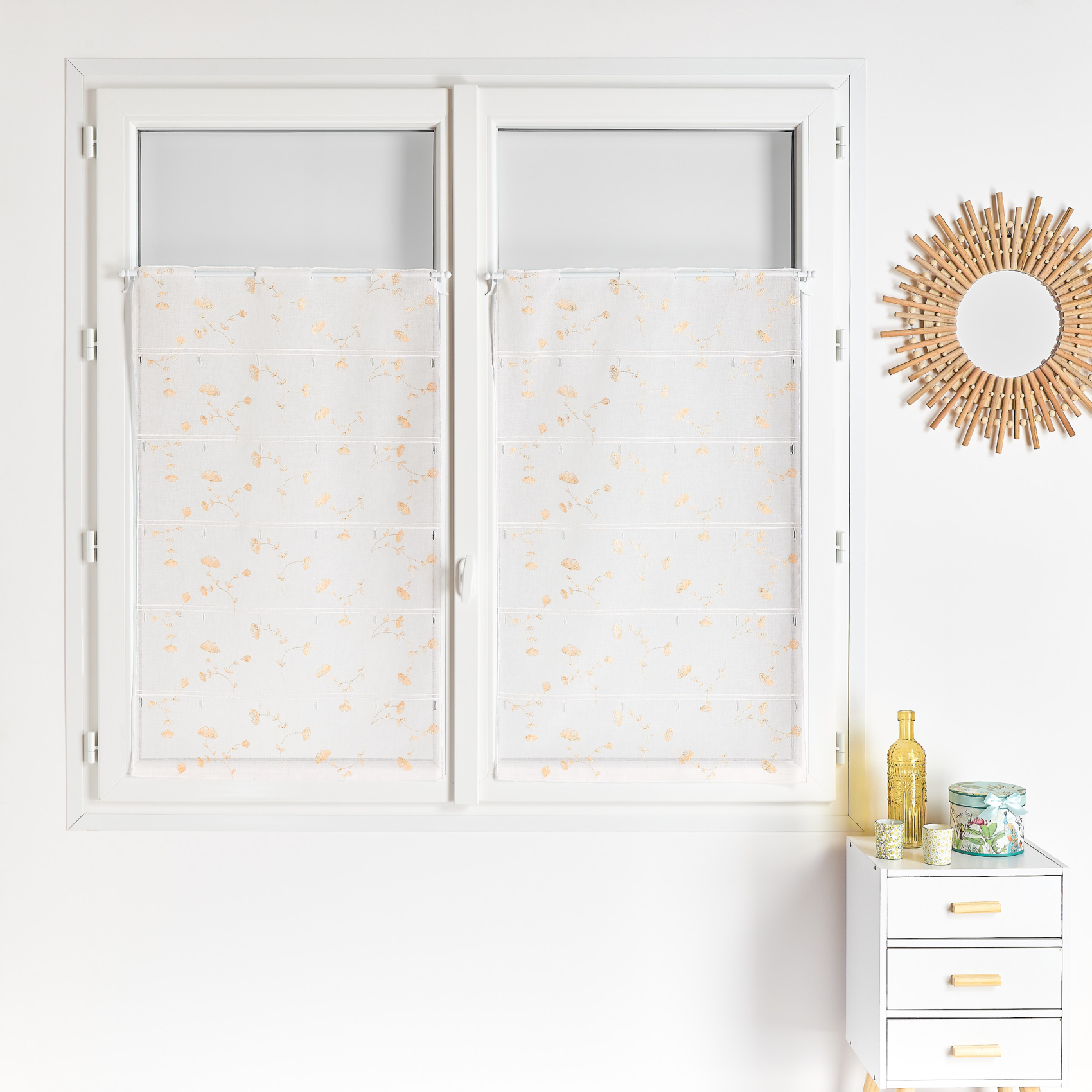 Voilage modulable brodé ginko — vue 3