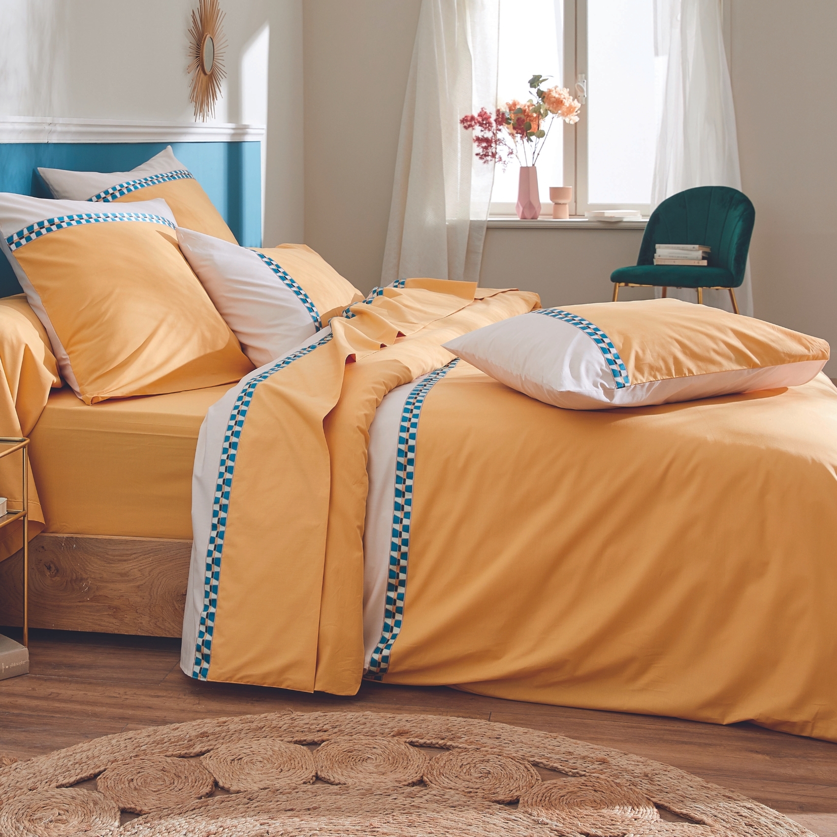 Taie d'oreiller percale avec galon — vue 4