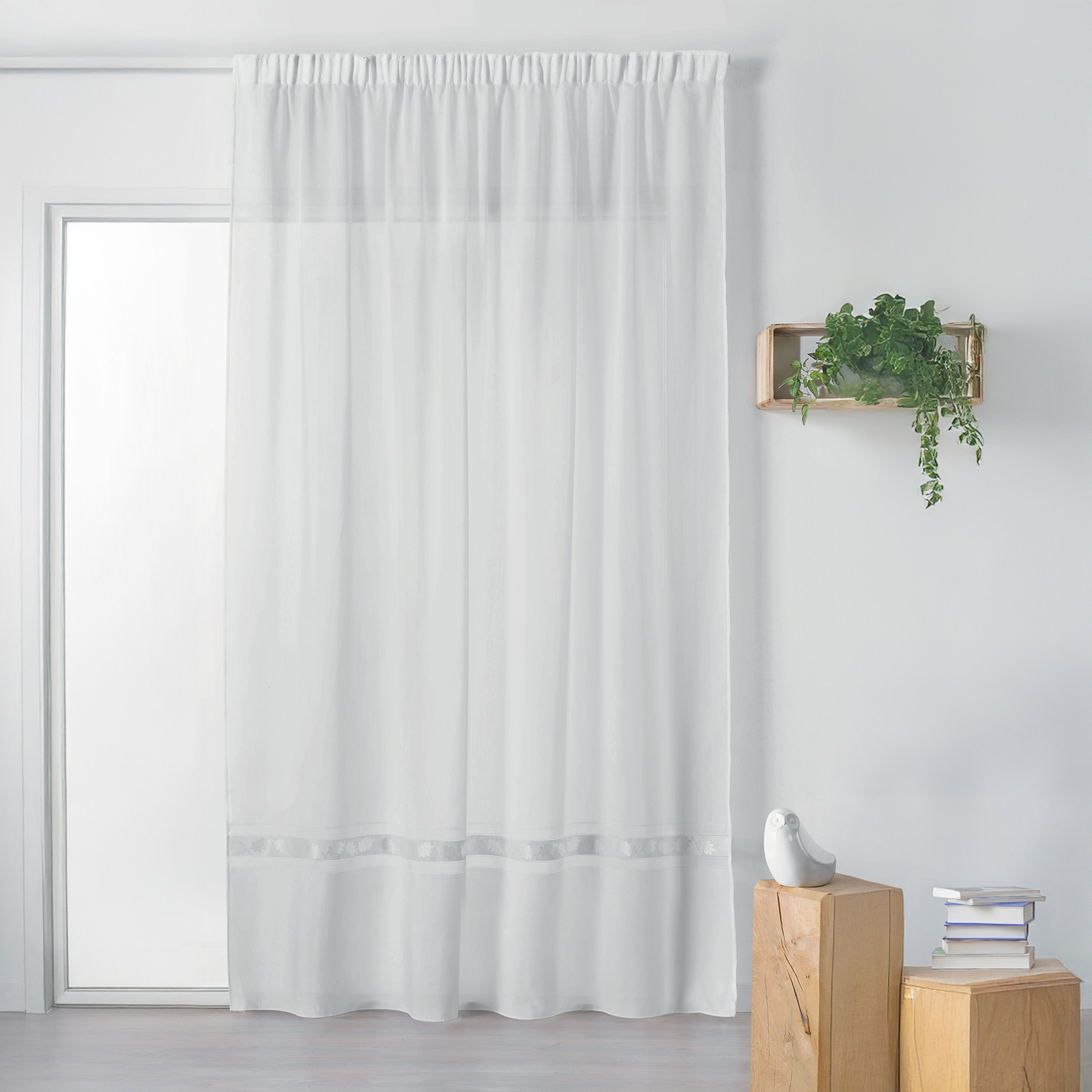 Voilage frise Chêne Galon Fronceur