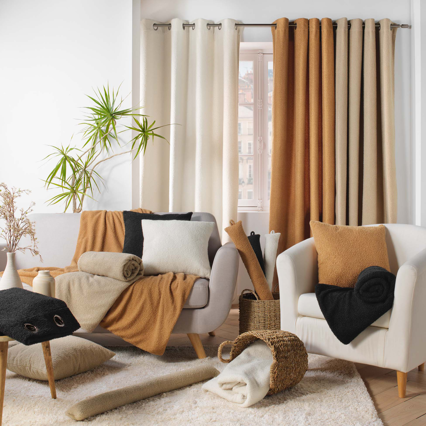 Rideau bouclette à oeillets — vue 6