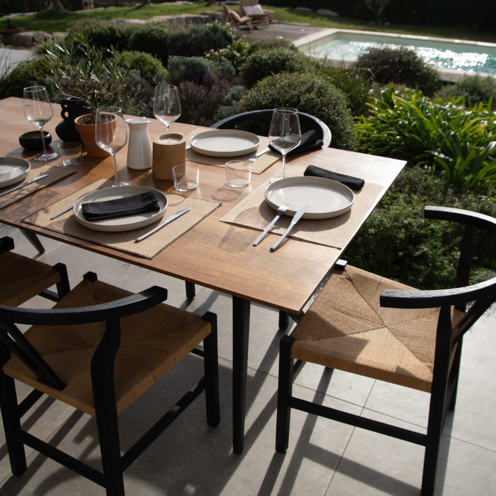 Set de table en jute enduite — vue 3