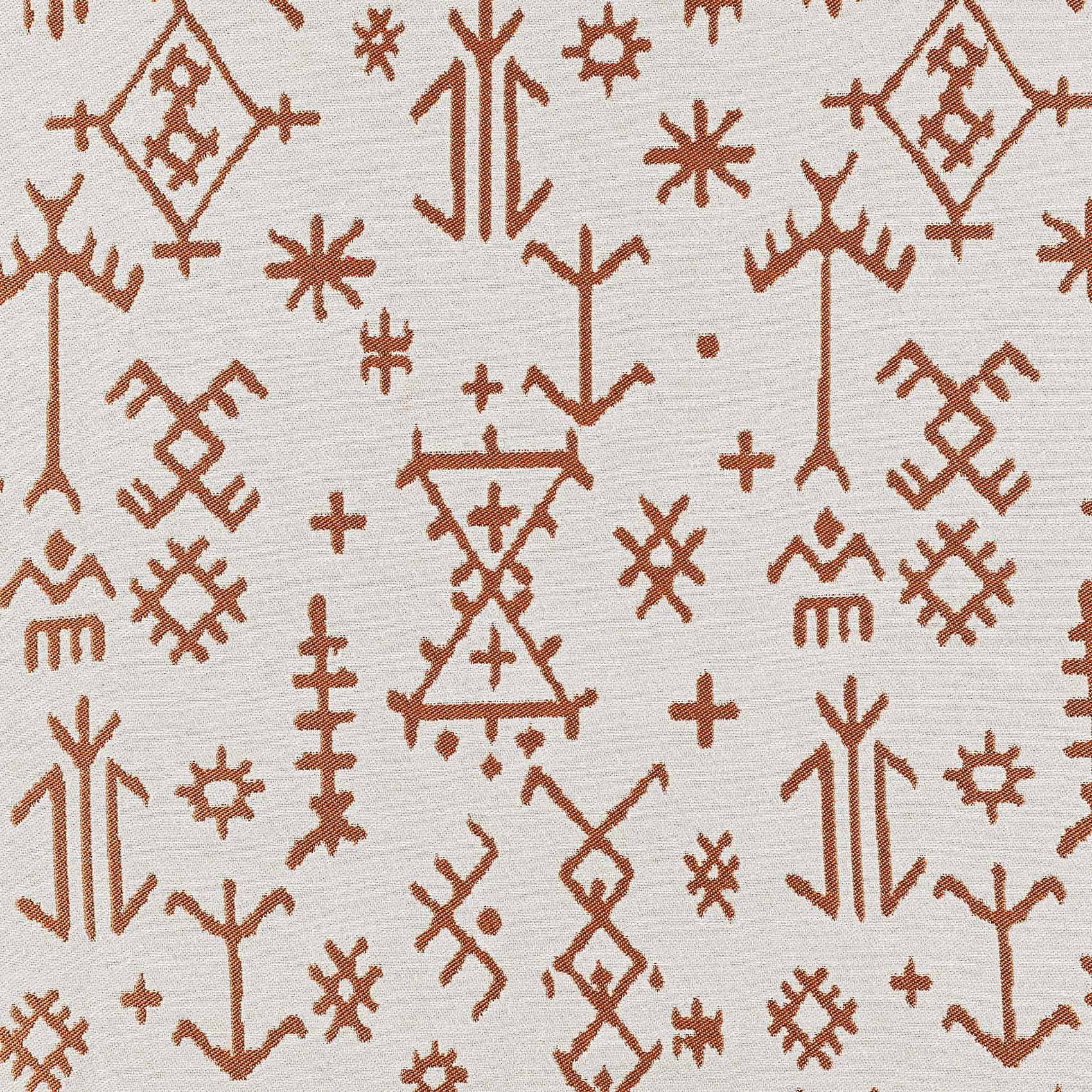 Rideau aux impressions de dessins aztèques — vue 4