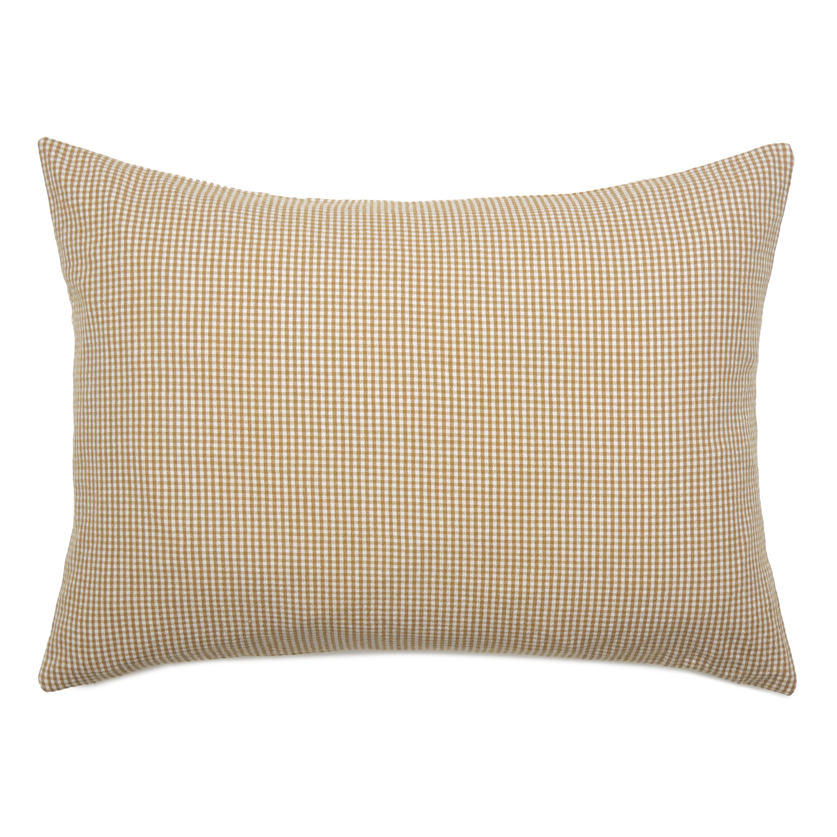 Housse de coussin vichy 100% coton lavé — vue 6
