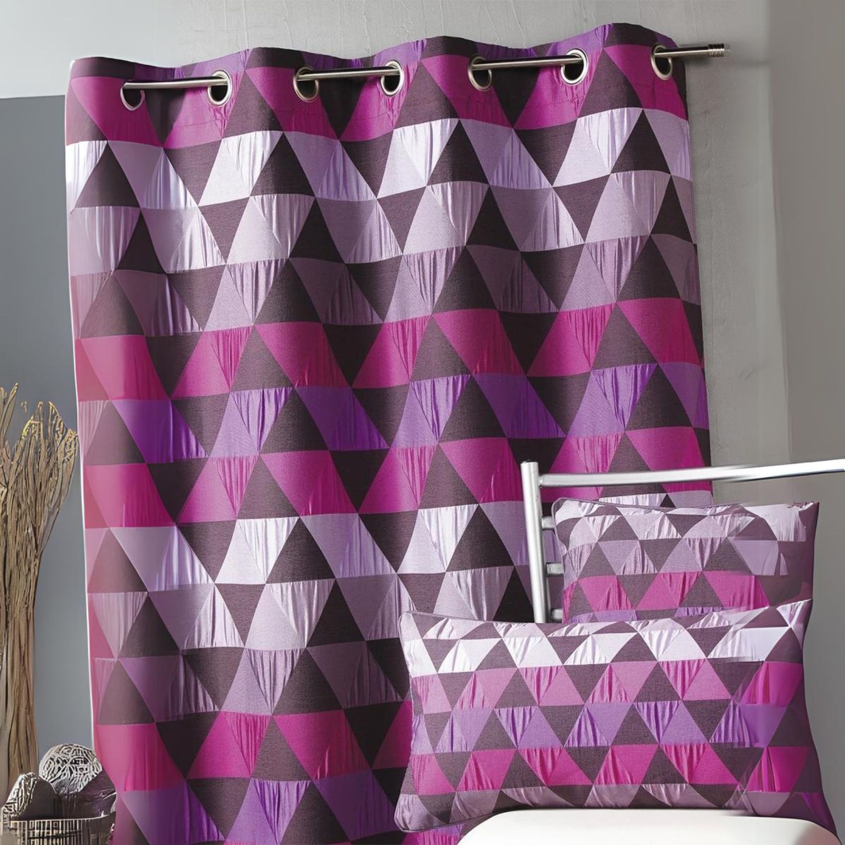 Rideau ameublement Jacquard 'triangles' — vue 6