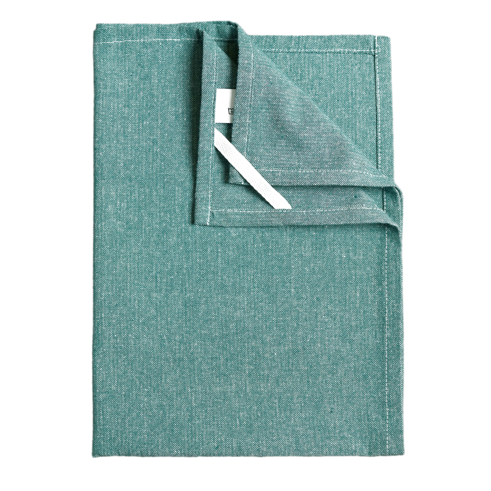 Torchon de cuisine en coton uni aspect tissé