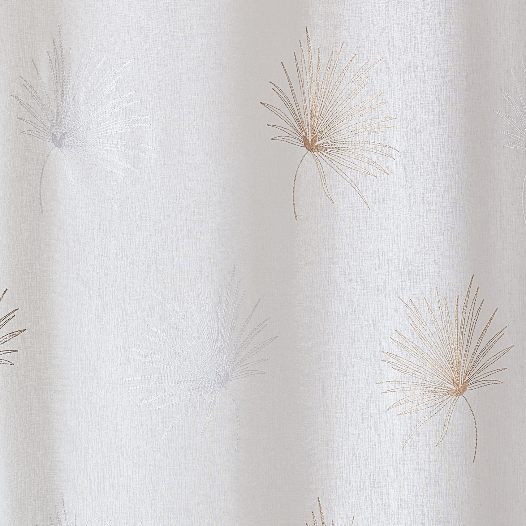 Voilage tamisant broderie palme — vue 5