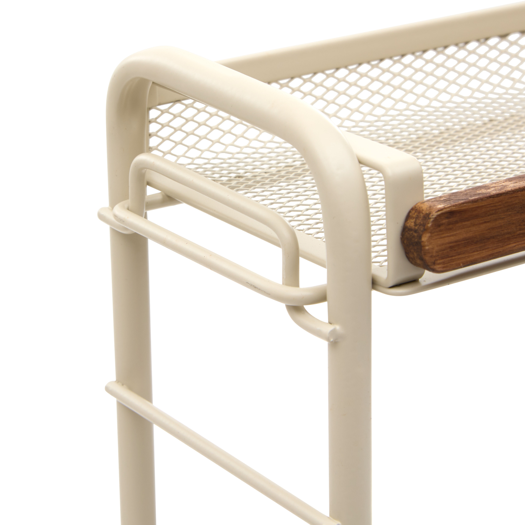 Etagère 2 niveaux amovibles en métal avec porte-rouleau — vue 3
