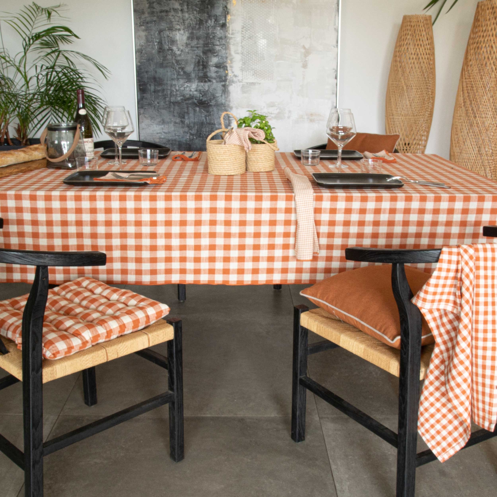 Nappe en coton vichy — vue 5