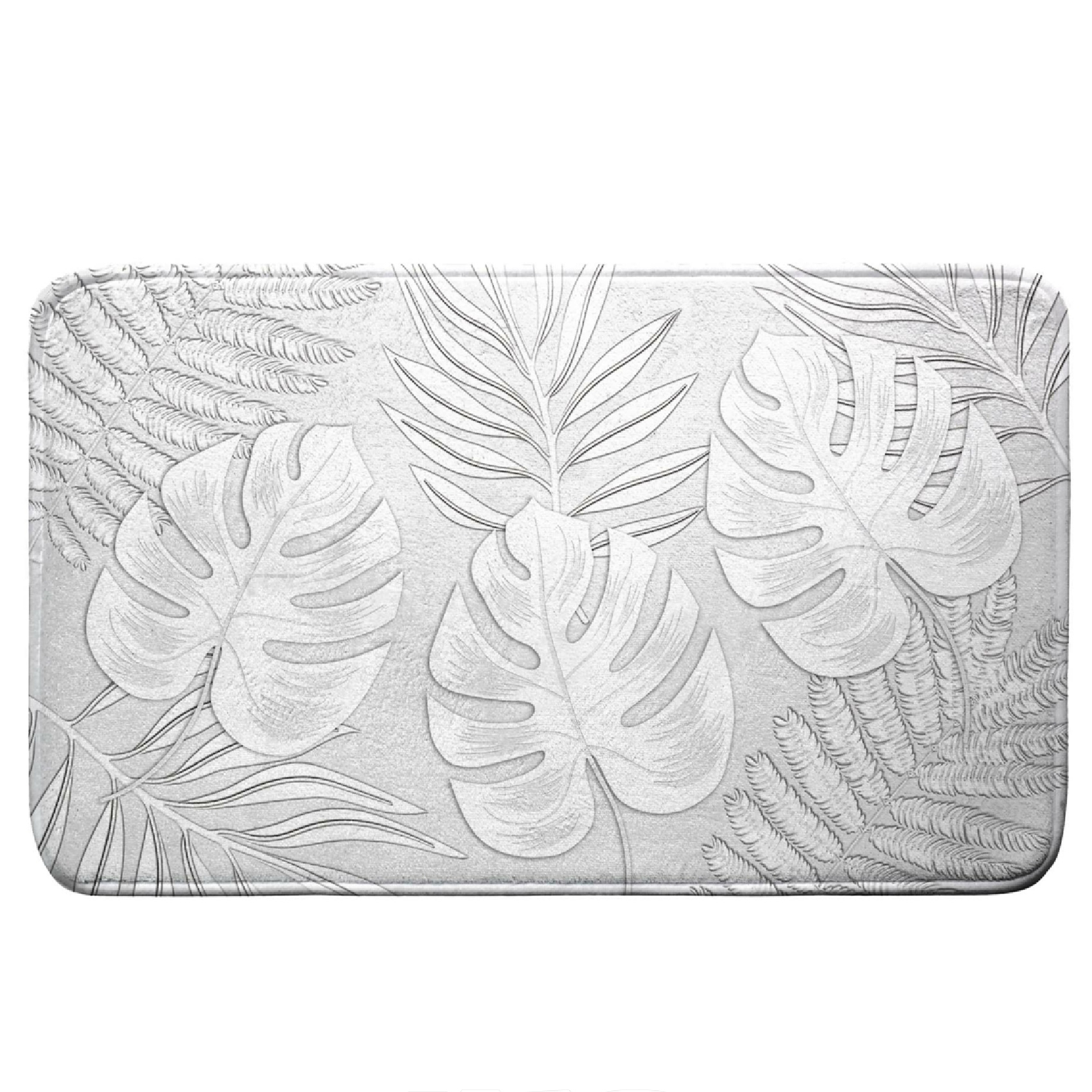 Tapis de bain imprimé feuilles — vue 5