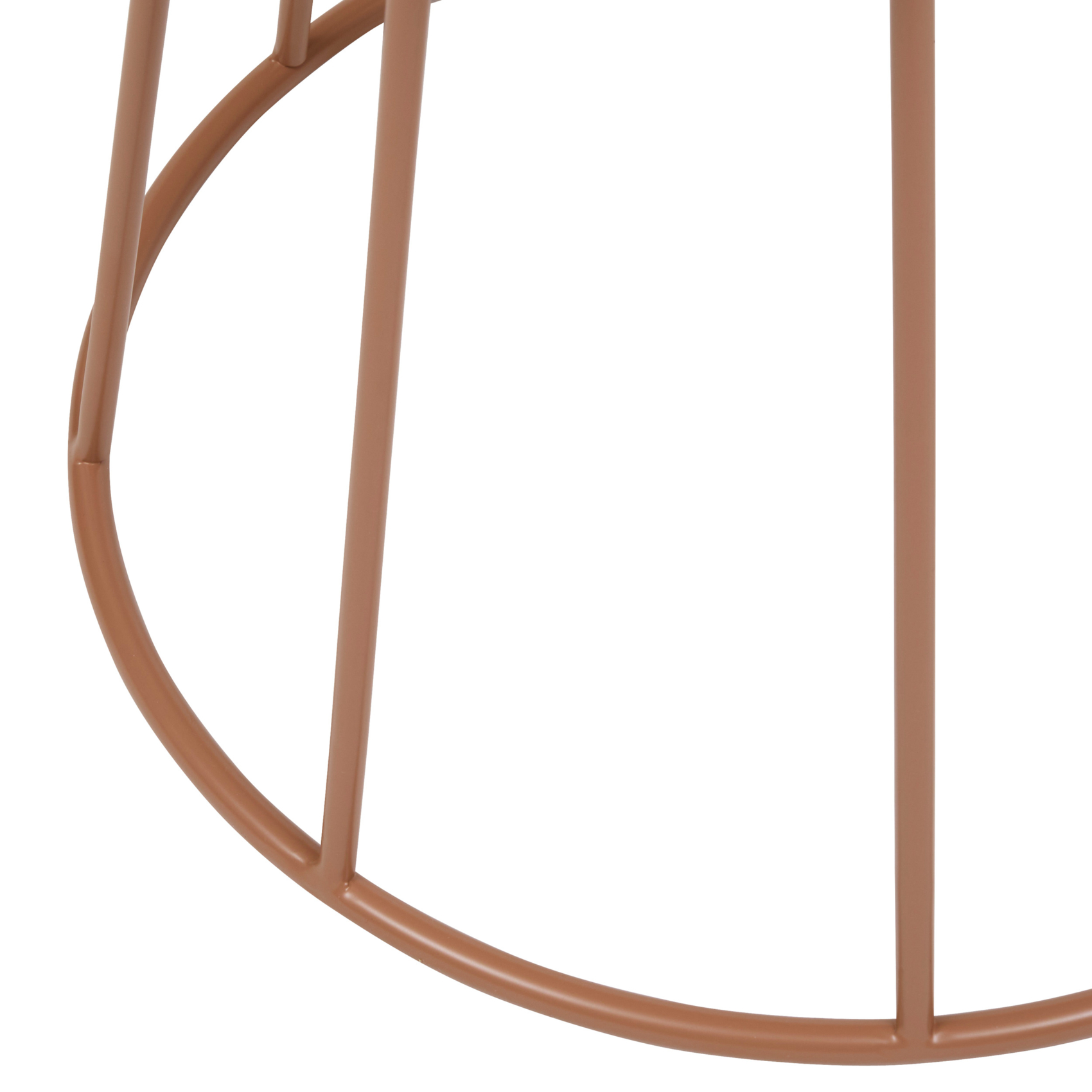 Table d’appoint ronde en acier — vue 5