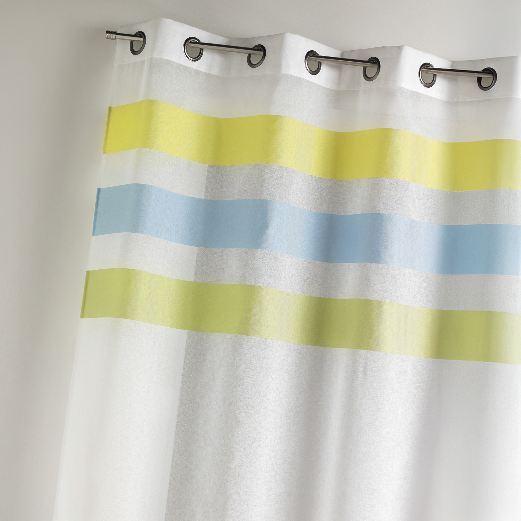 Voilage en étamine fantaisie à rayures horizontales — vue 6