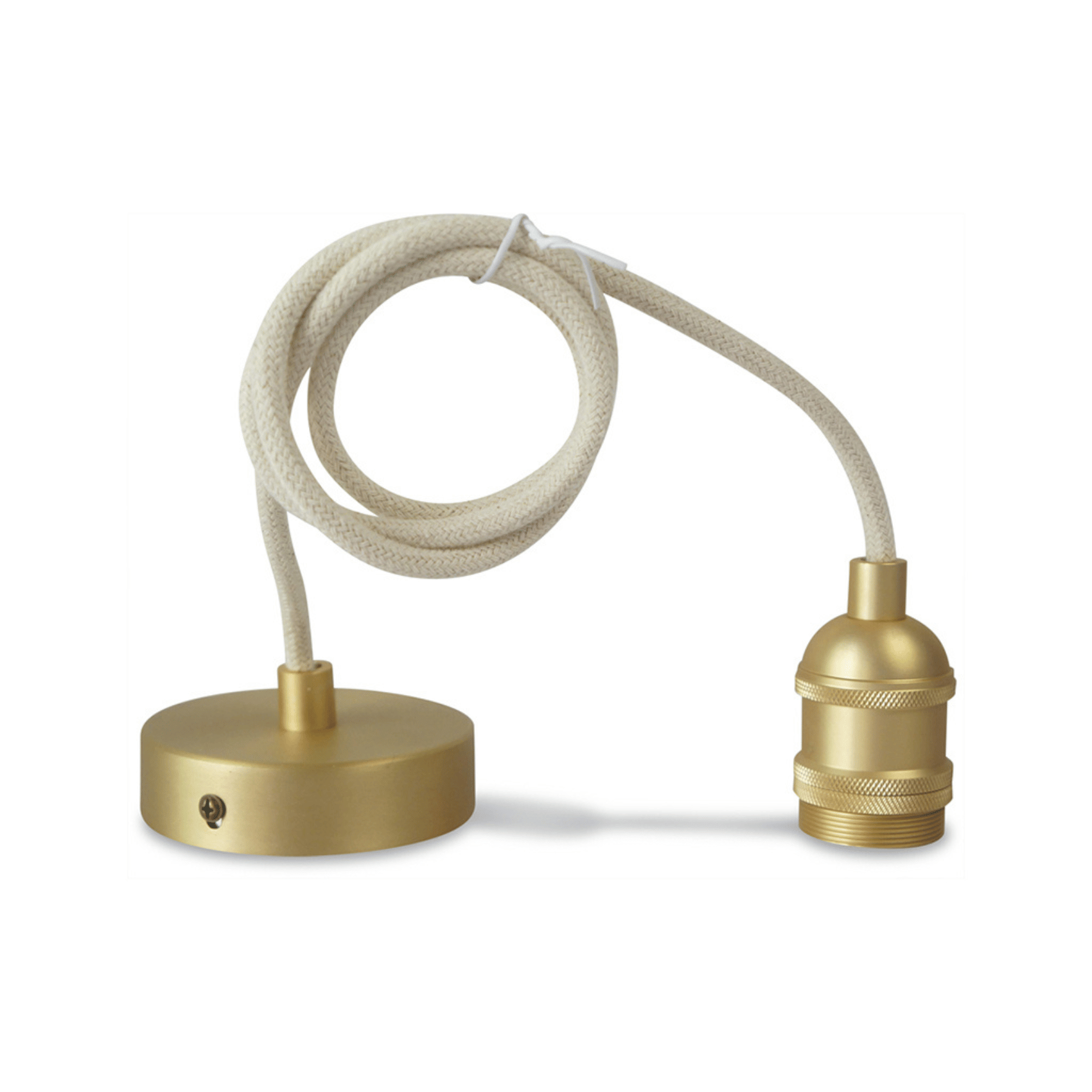 Suspension douille doré satiné — vue 6