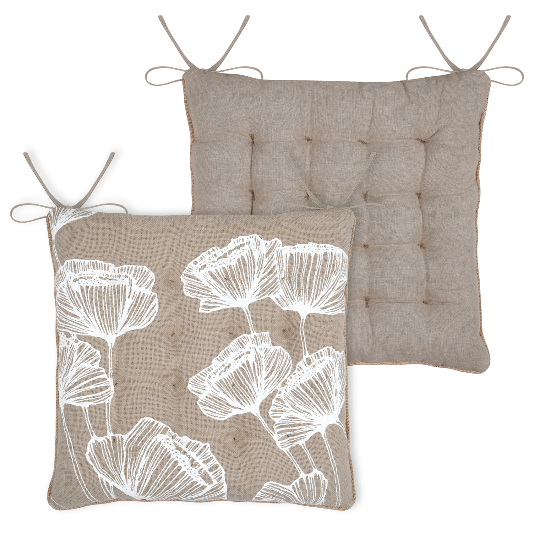 Galette de chaise florale ambiance apaisante — vue 4