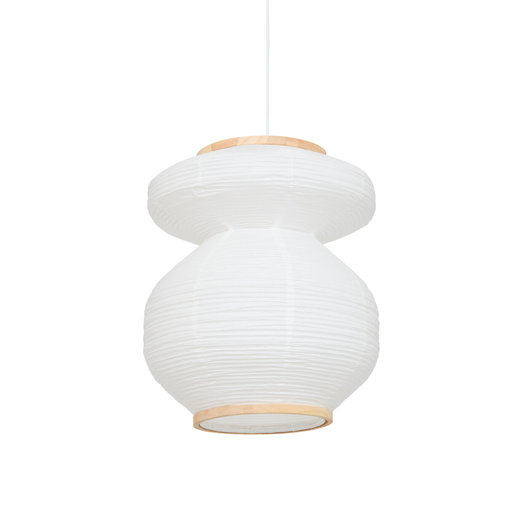 Suspension luminaire en papier sculptural — vue 3