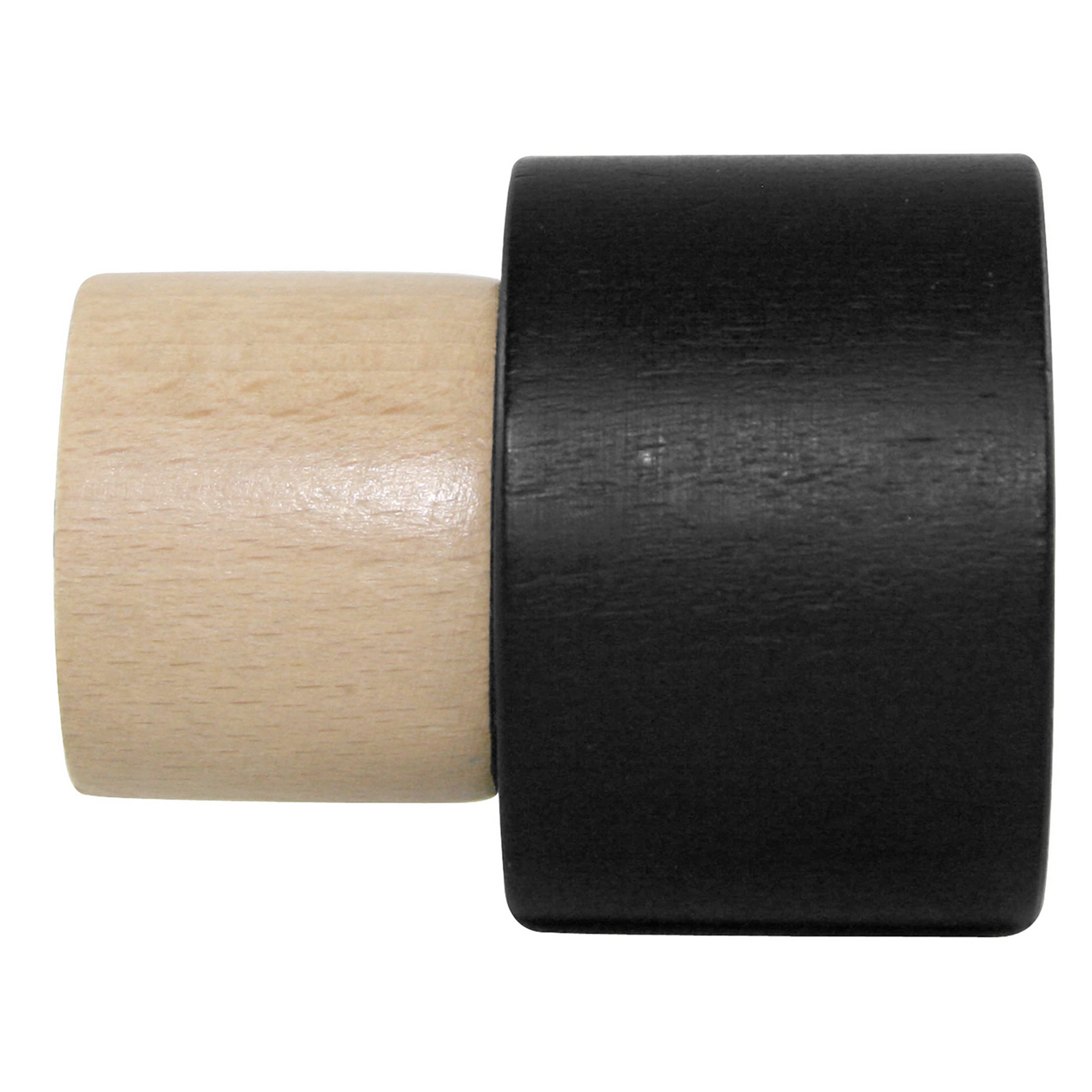 Embout de tringle bicolore à vis D28