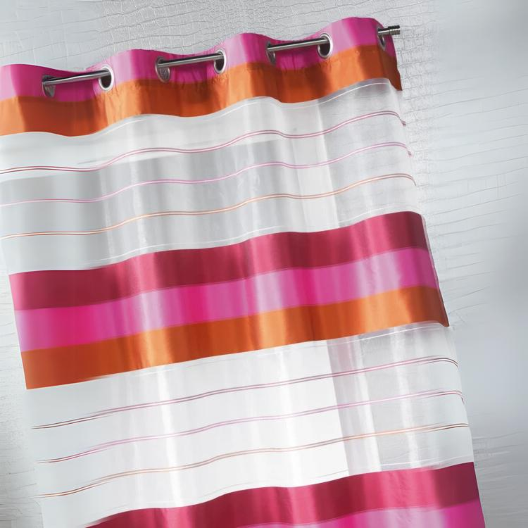 Voilage organza aux rayures horizontales — vue 3