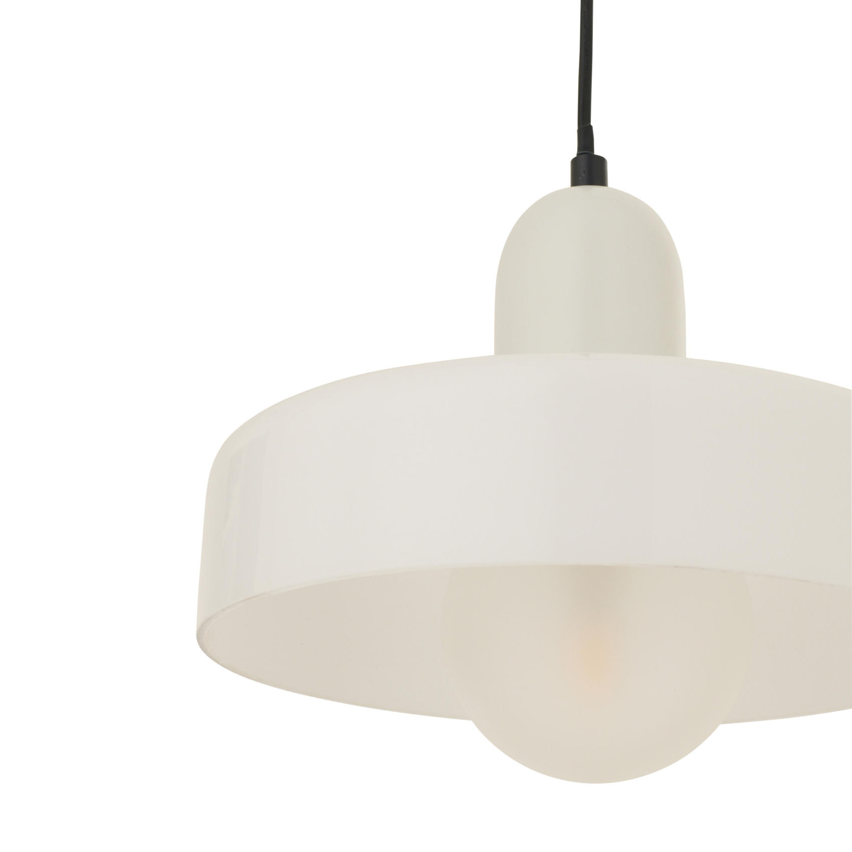 Suspension luminaire rétro en verre — vue 3