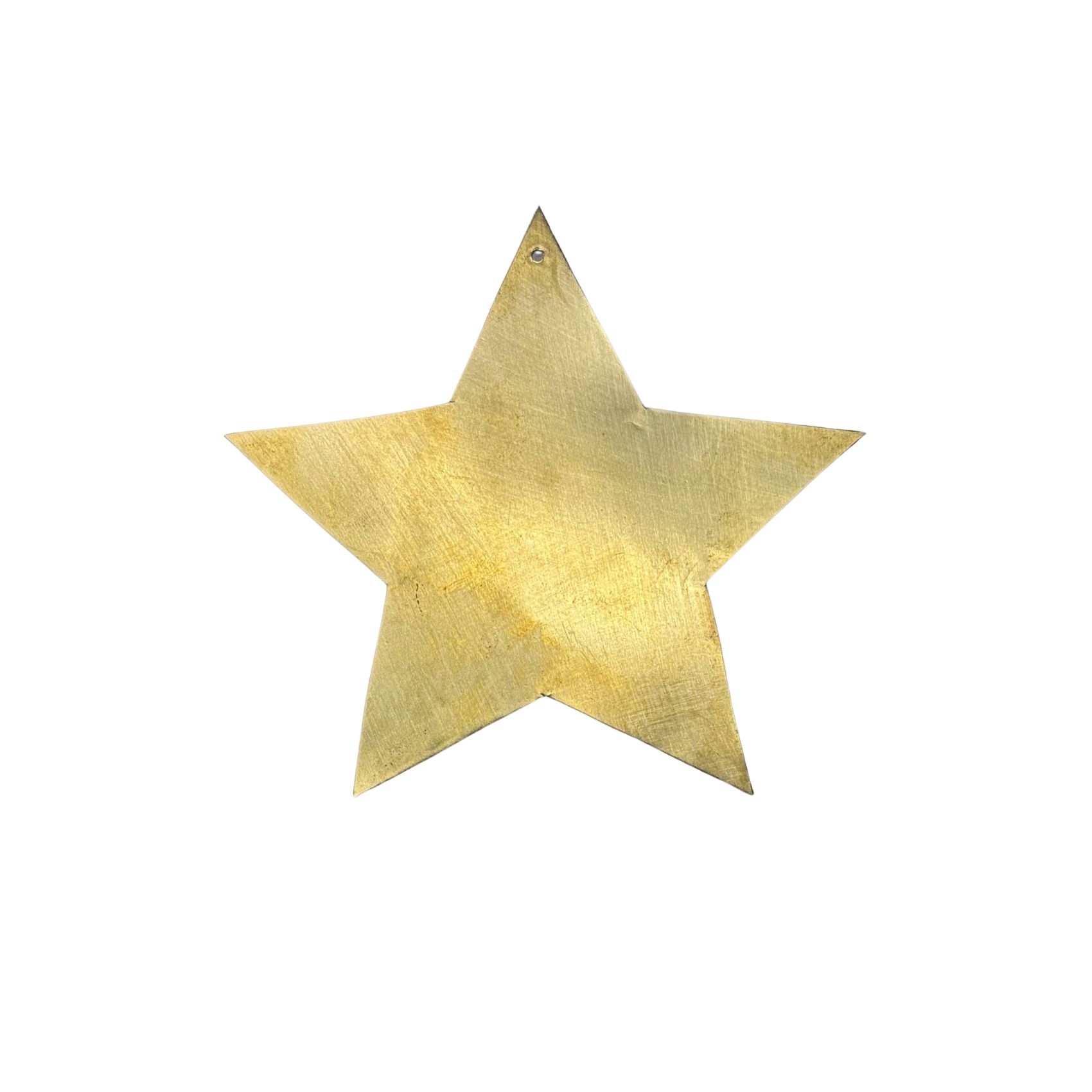 Déco étoile plate en laiton