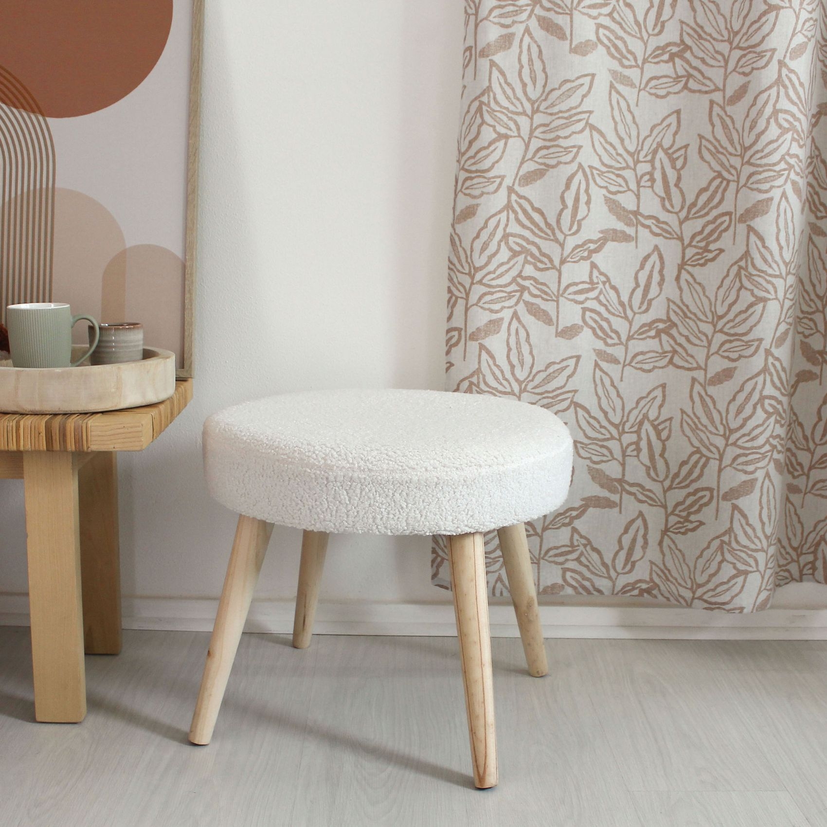 Tabouret rond en bouclettes — vue 4