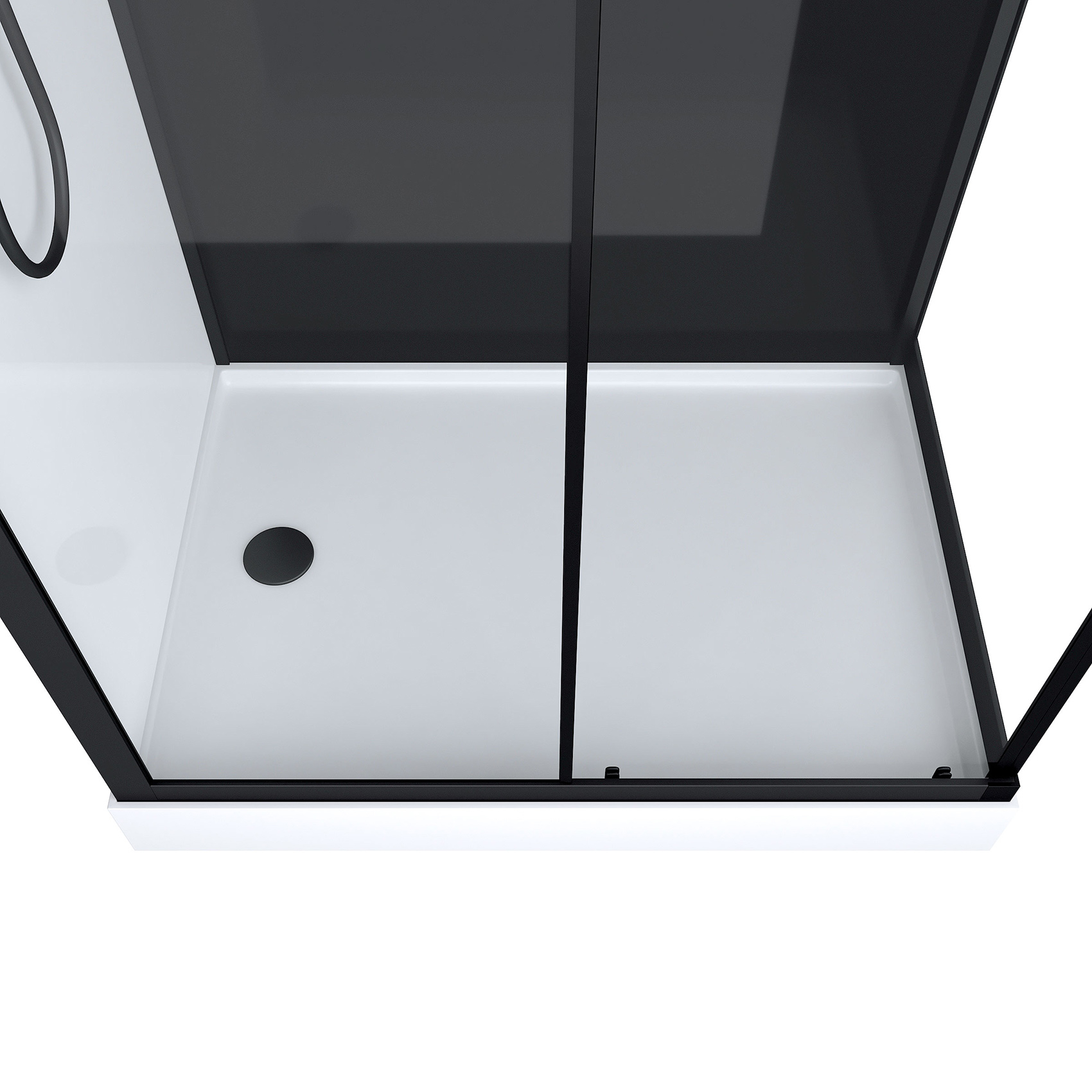 Cabine de douche rectangulaire style industrielle — vue 4