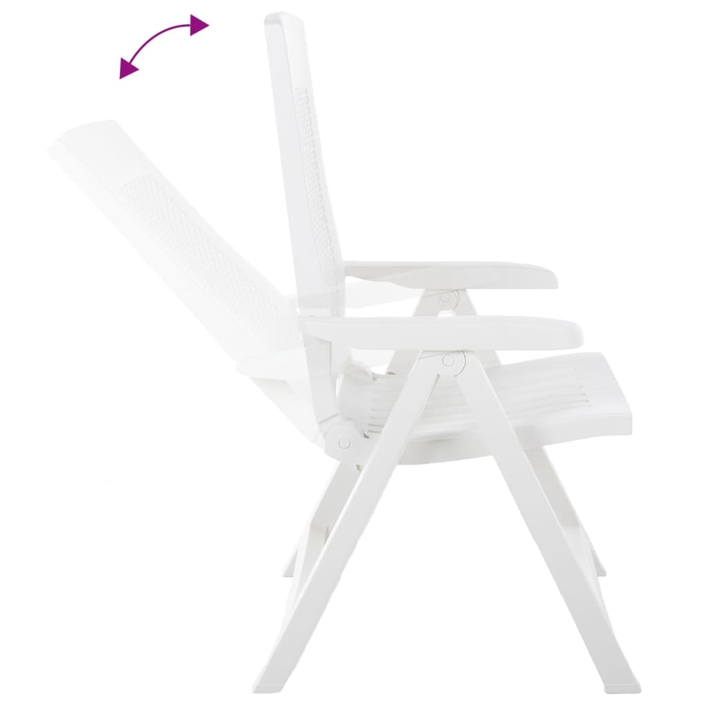 Lot de 2 chaises de jardin inclinables pliantes — vue 6