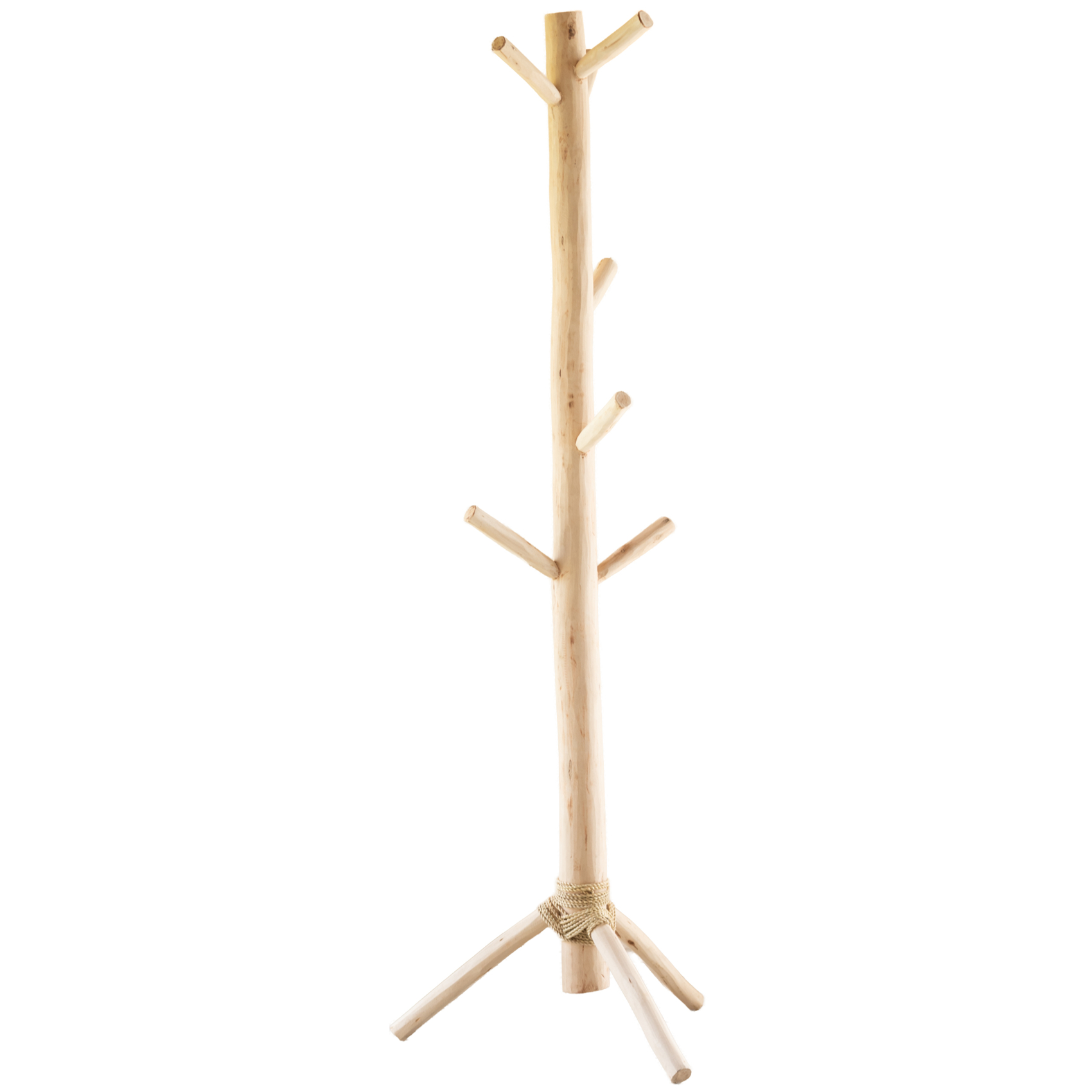 Porte Manteaux bois naturel sur trépied